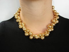 Marina B Yellow Gold Atomo Necklace, 1980s