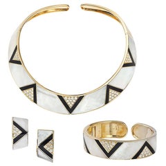 Marina B. Yellow Gold Diamond Mother-of-Pearl Suite