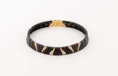 Marina B.18K Blackened Steel Diamond Collar