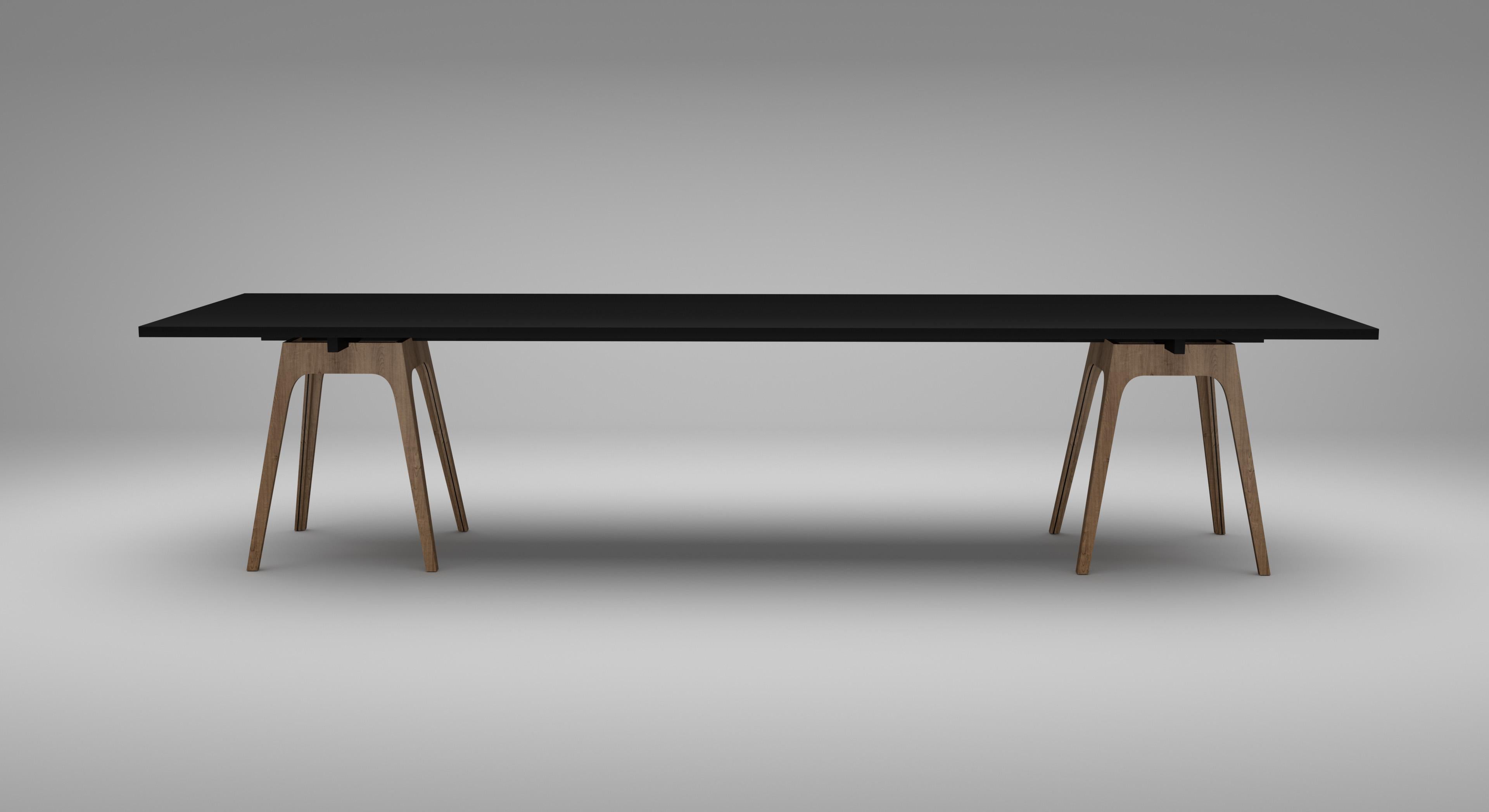 Post-Modern Marina Black Dining Table by Cools Collection For Sale