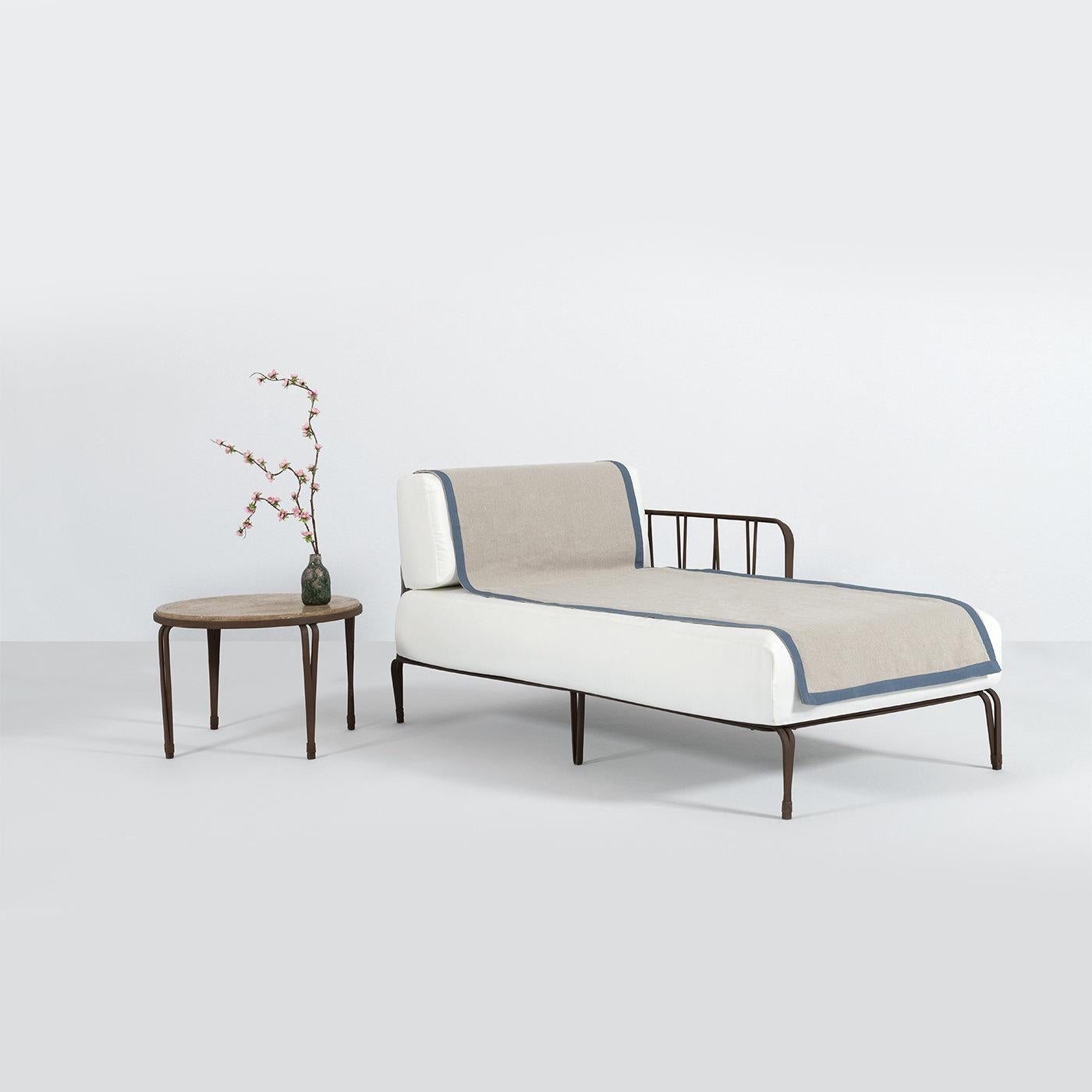 Hand-Crafted Marina Chaise Lounge by Ciarmoli Queda Studio For Sale