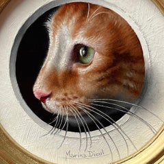 "Chaton 44" Original Oil Painting