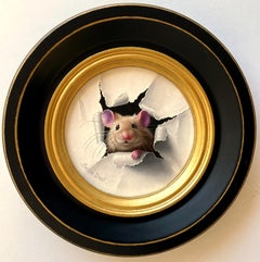 "Petite Souris 705" by Marina Dieul, Original Oil Painting, Mouse 