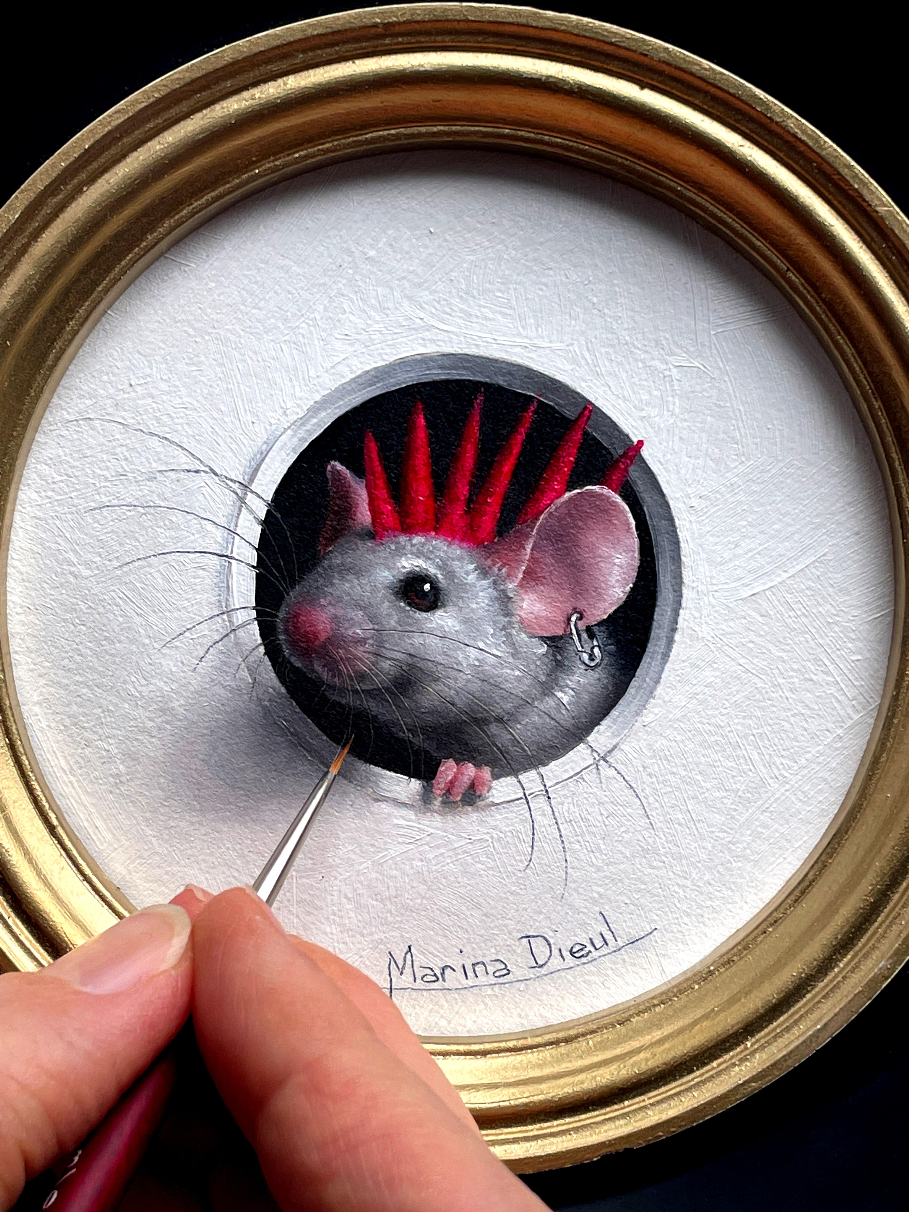 Petite Souris 781 - Painting di Marina Dieul