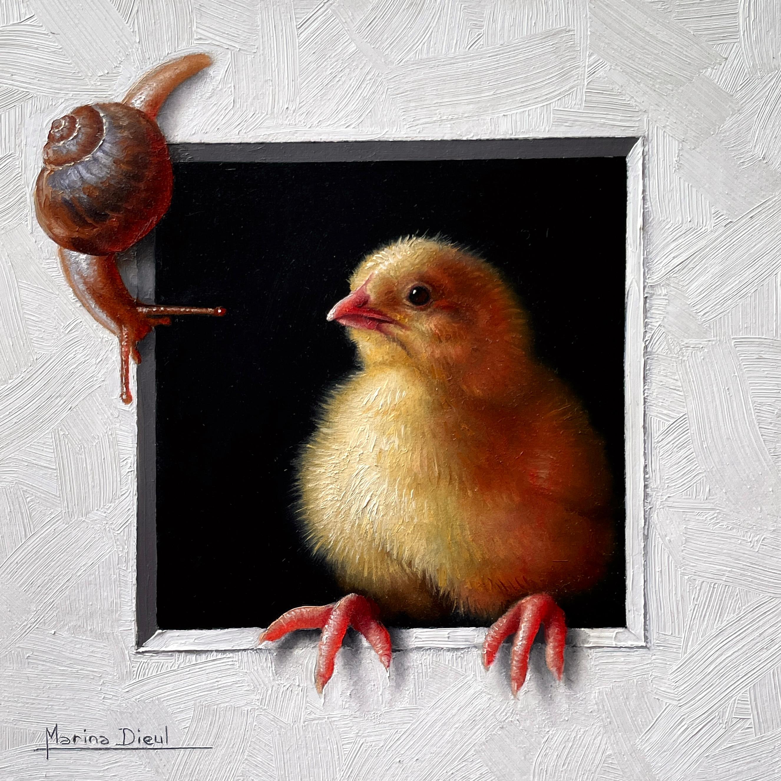 "Rencontre 3" - Oil Painting