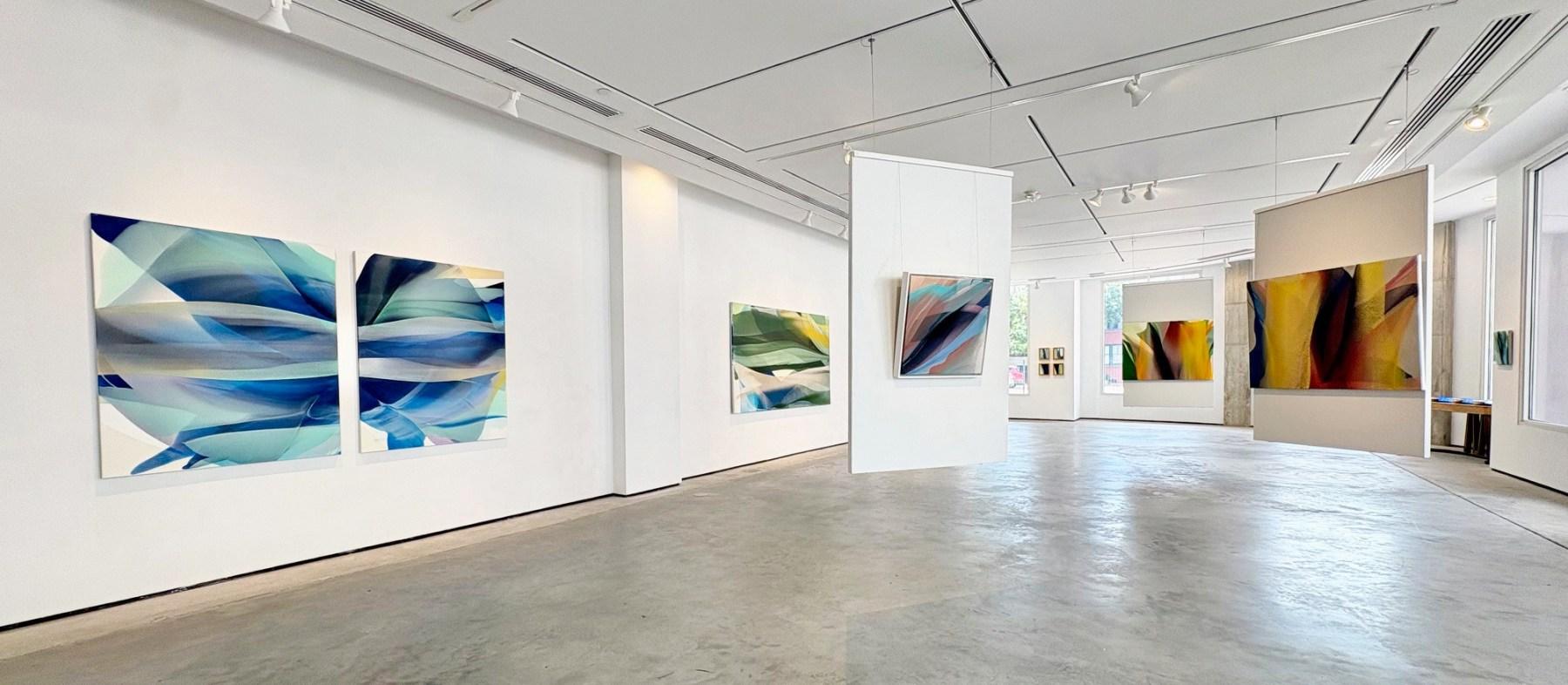 Bellwether (diptyque) - Abstrait Painting par Marina Dunbar