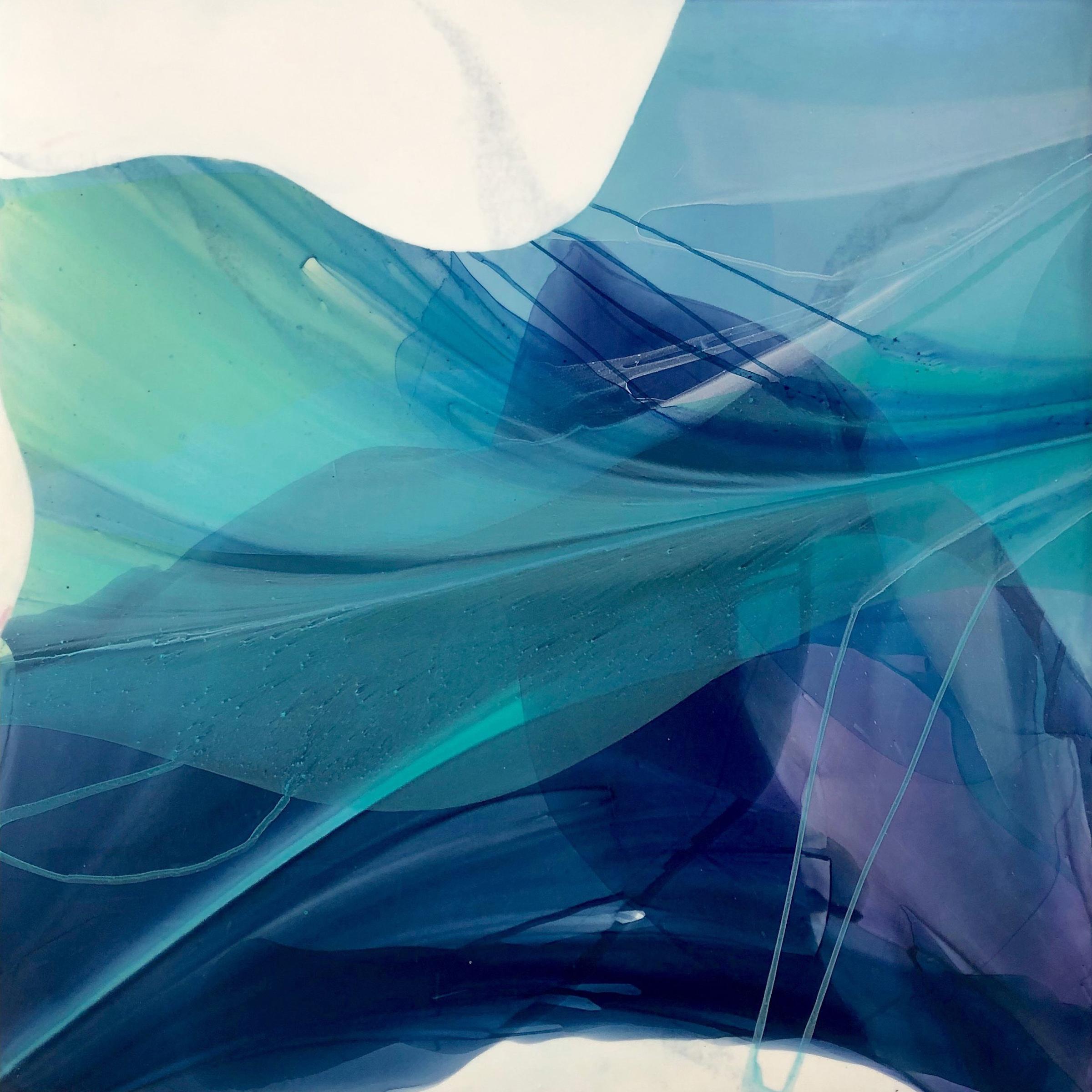 Marina Dunbar Landscape Painting – ""Flight"" -  Nature inspiriertes abstraktes Gemälde – Paul Jenkins