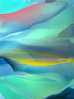 "Flor silvestre" - pintura abstracta inspirada en la naturaleza, colores vivos