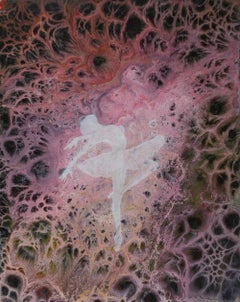 Ballet Dancer Silhouette Original Painting Abstract Figure Dance Art Contemporar
