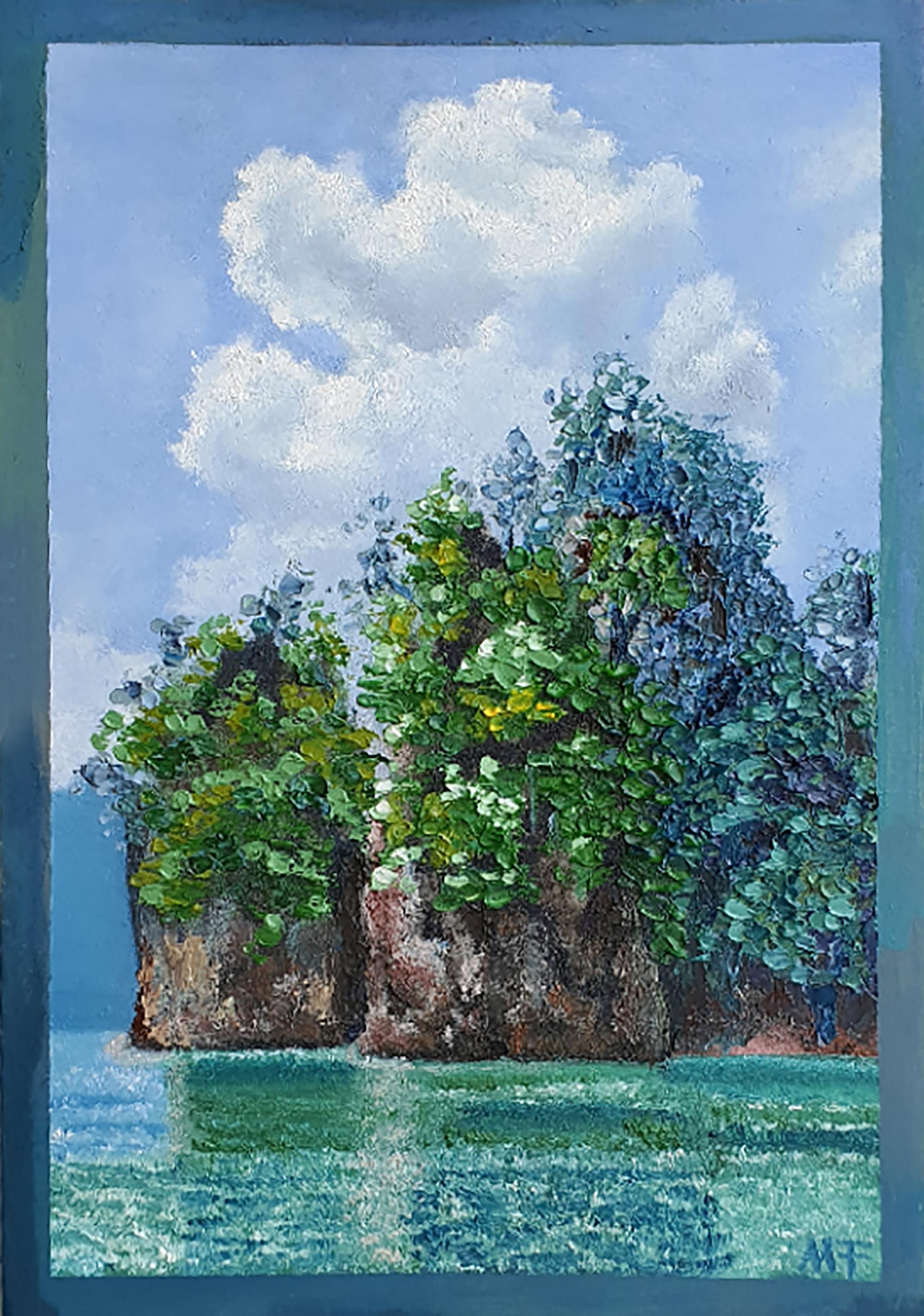 Embalse de Cheolan Tailandia - Painting de Marina Fisher