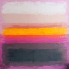 Campos de color Puesta de sol vibrante