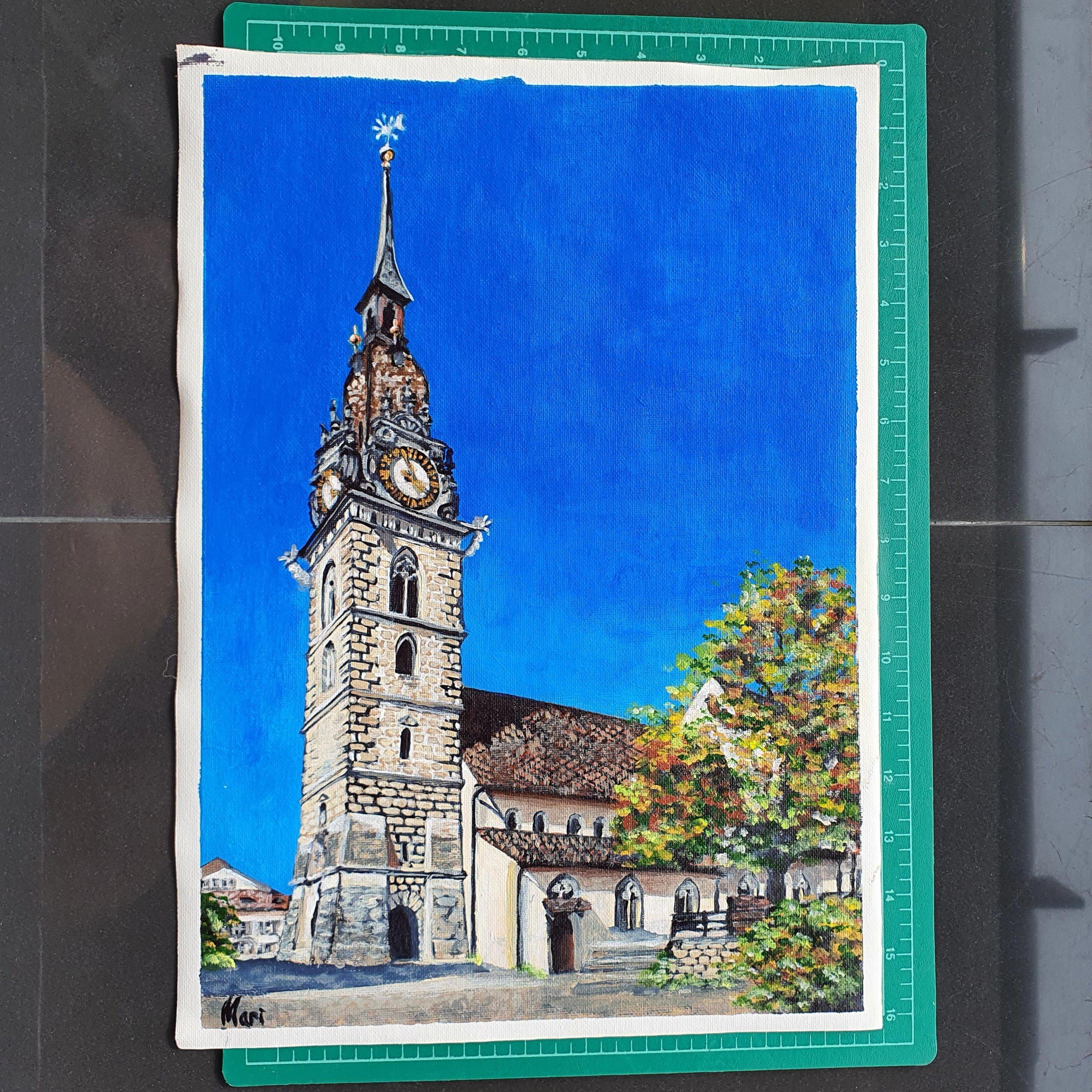 Shipped in roll 
Bring serene architectural beauty into your home with this canvas wall art, perfect for adding a touch of European townscape flair to any room.
Every evening, I lose myself in online galleries of the serene towns and fairytale