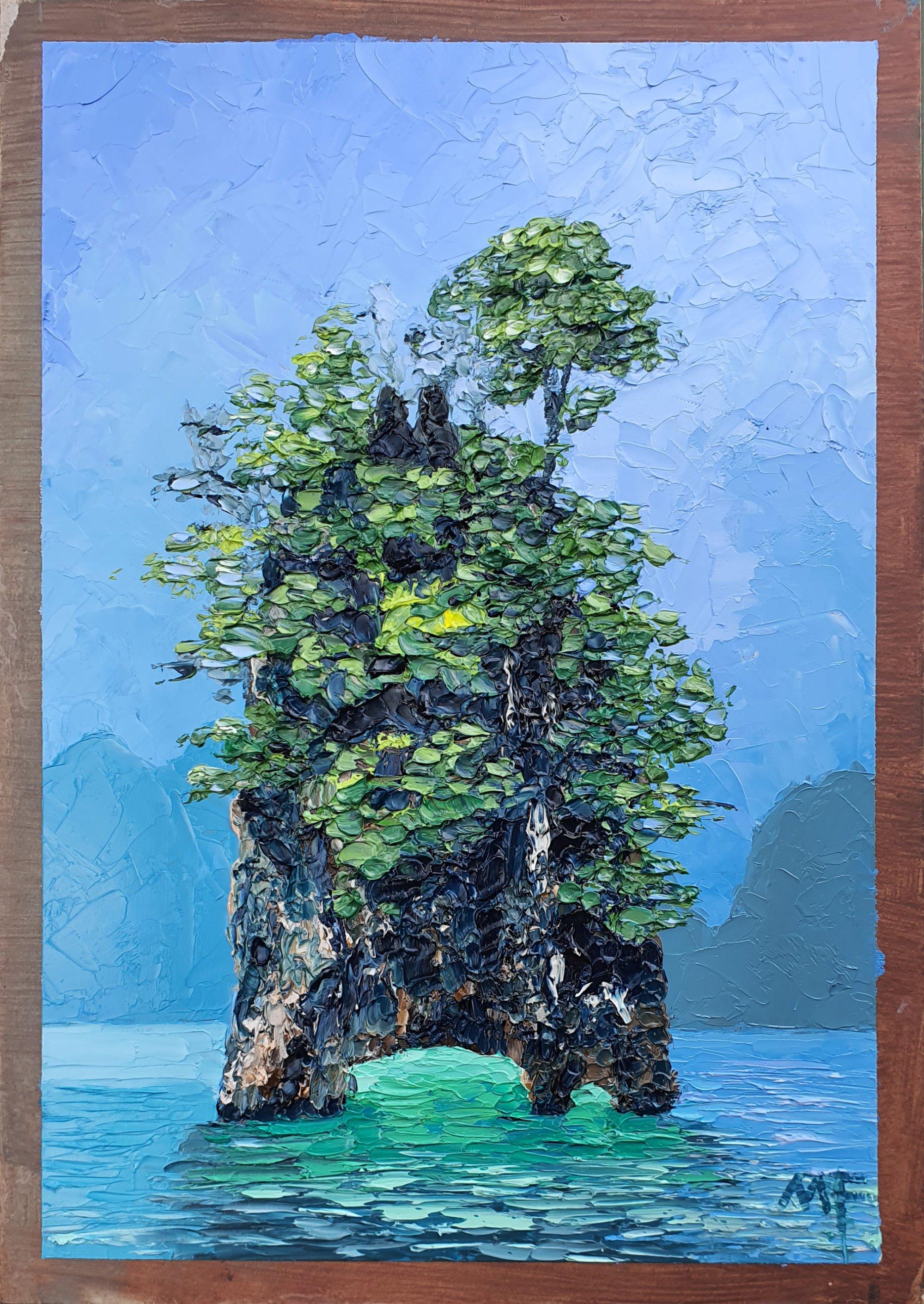 Landscape Painting Marina Fisher - Park national de Khao Sok