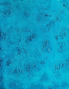 Ocean Water Texture Painting Abstract Sea Surface Blue Coastal Modern Art