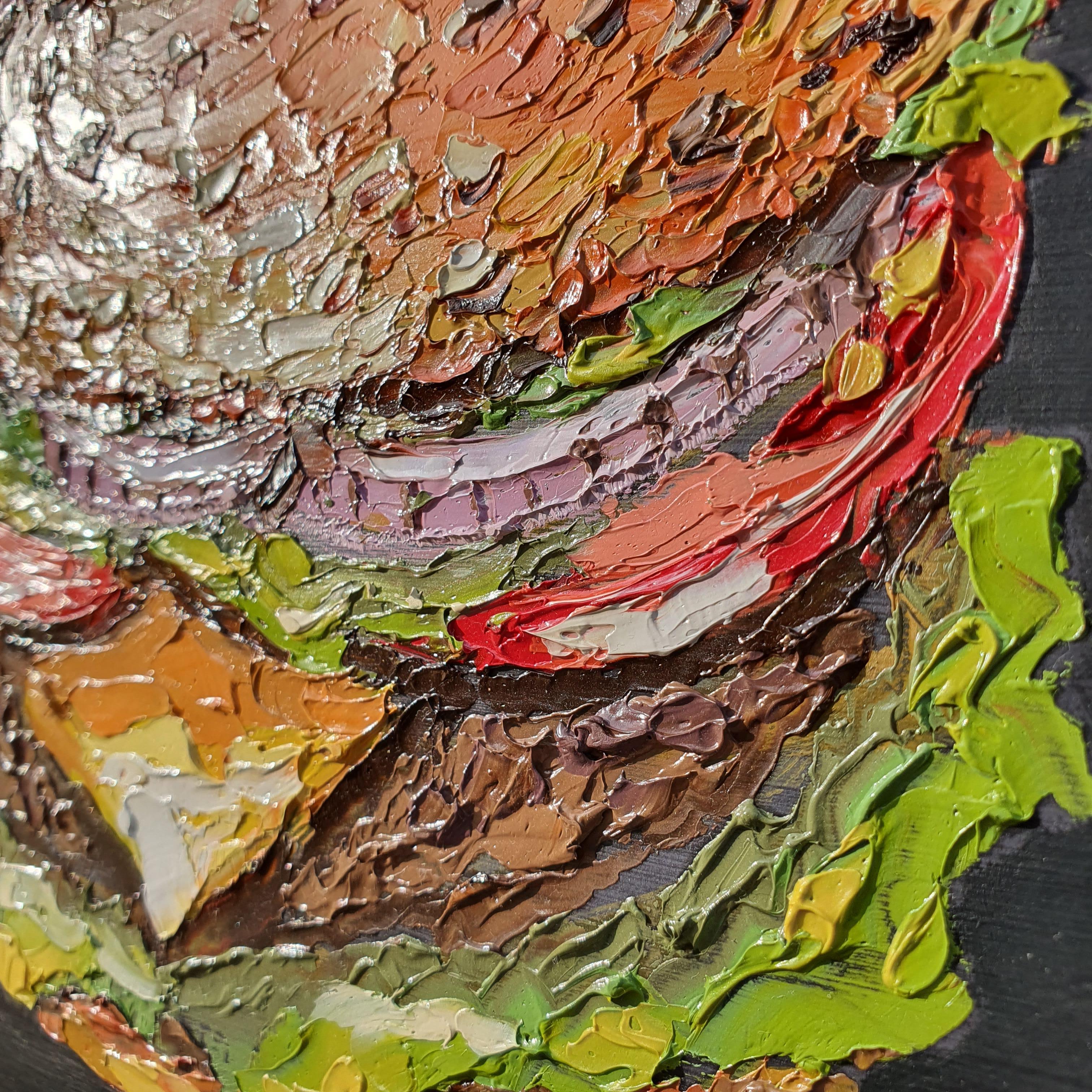 Peinture à l'huile originale de Burger Art Gourmet Cheeseburger pour Modern Kitch en vente 7