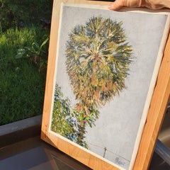 Palm Tree Painting Tropical Nature Coastal Landscape Modern Art