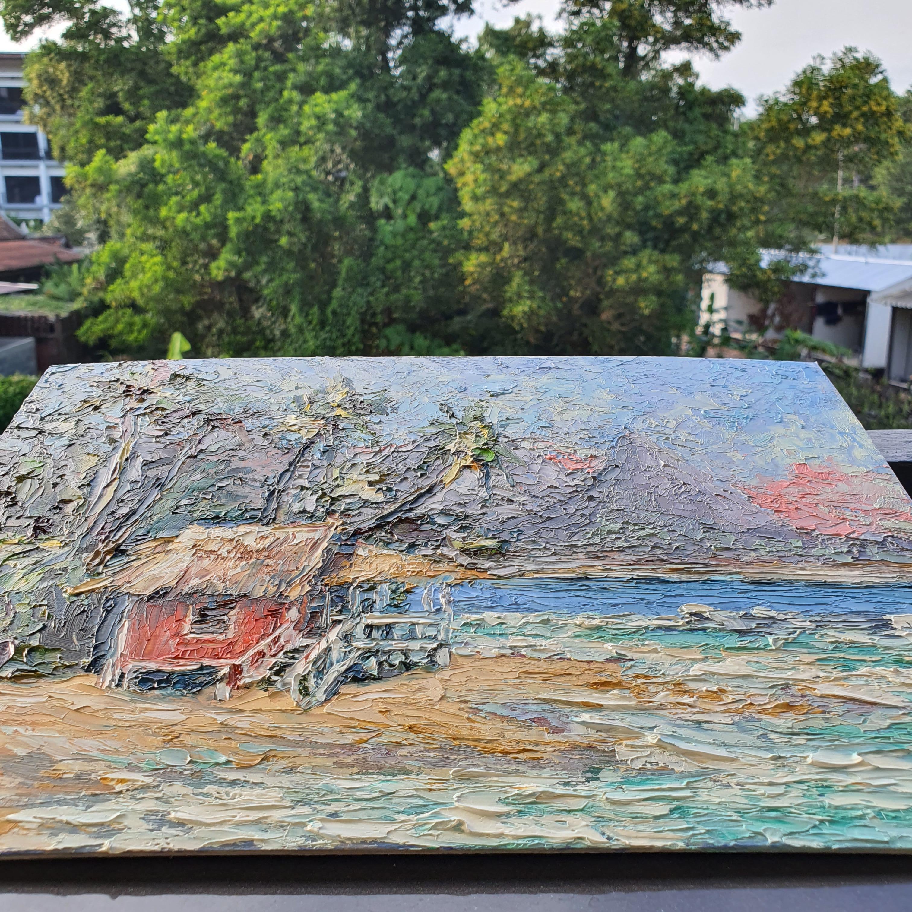 Peinture de paysage tropicale en vente 6