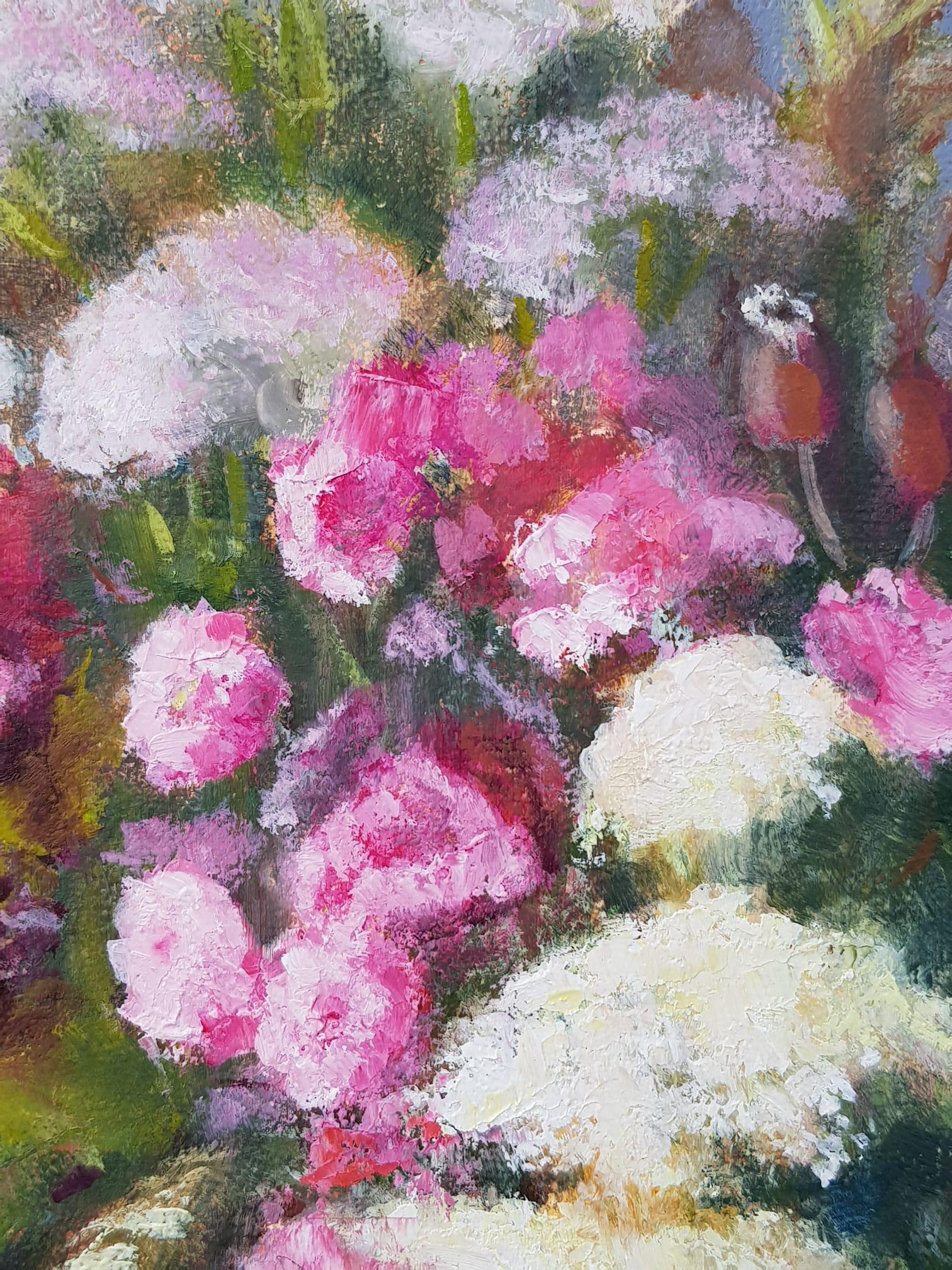 Bouquet di fiori selvatici primaverili - Painting di Marina Hein