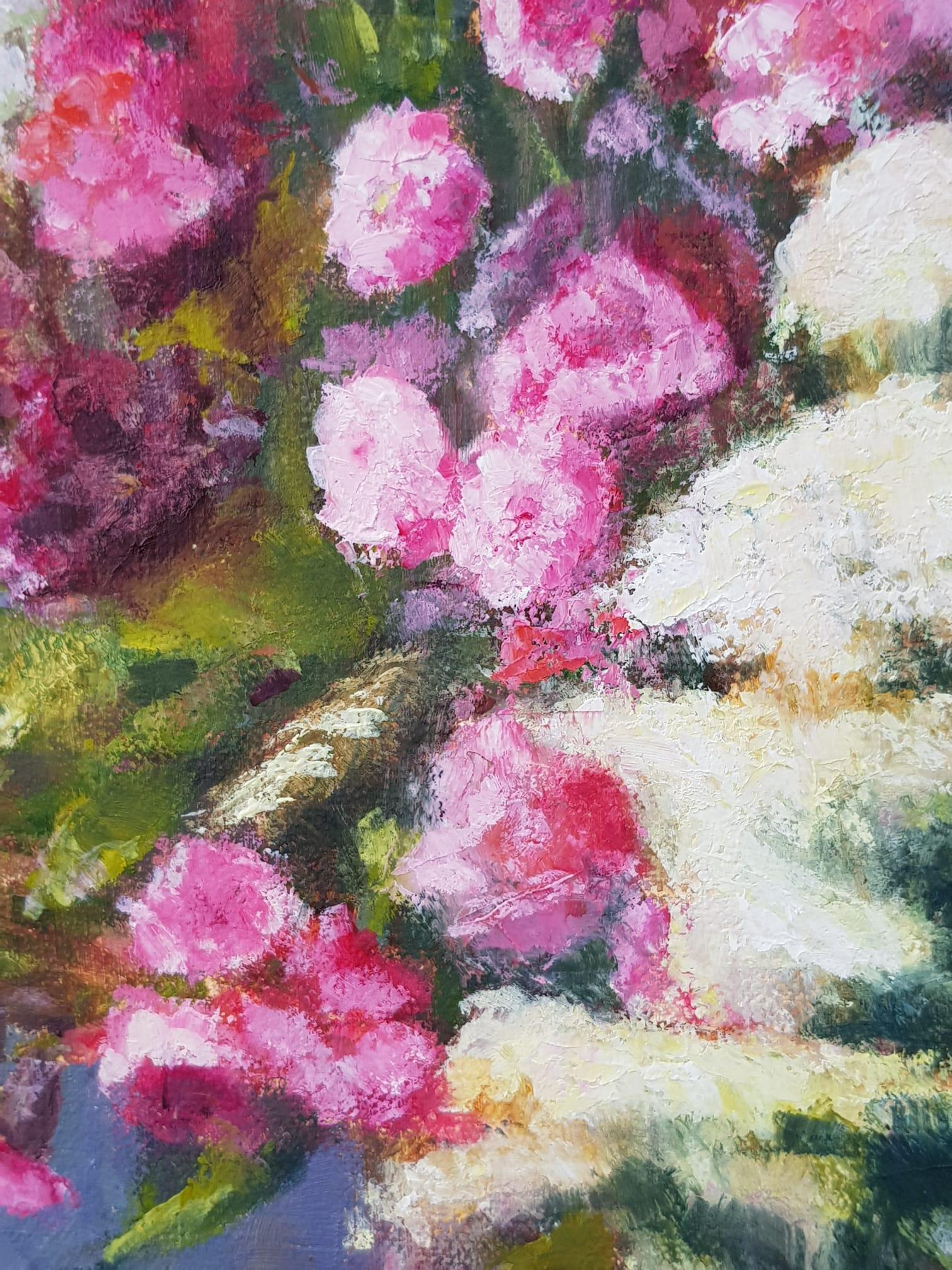Bouquet di fiori selvatici primaverili - Painting Impressionismo di Marina Hein