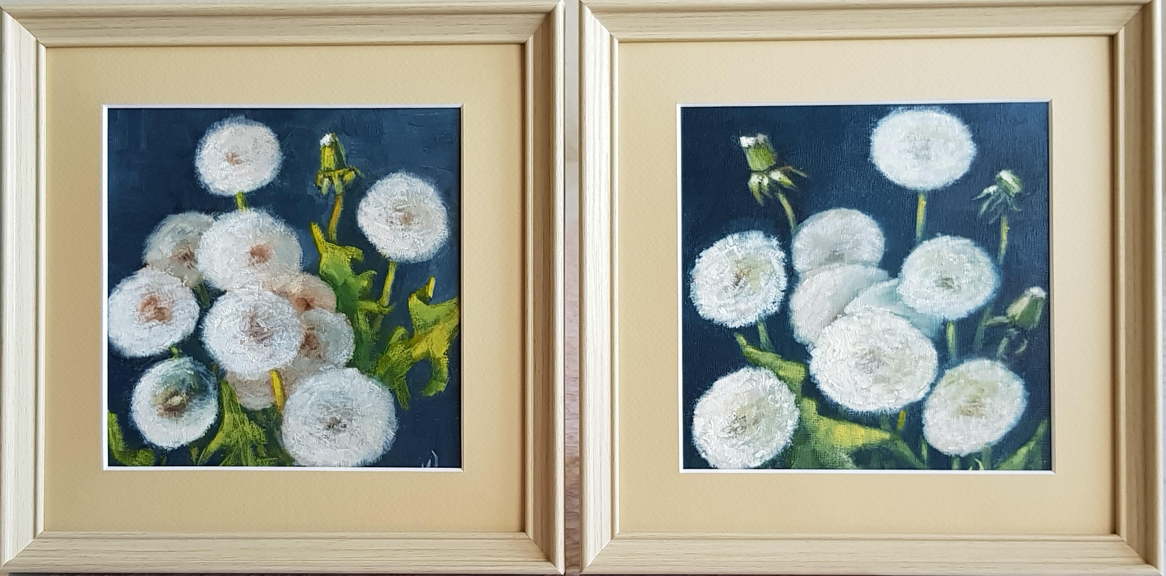 Still-Life Painting di Marina Hein - Dittico "Dandelions