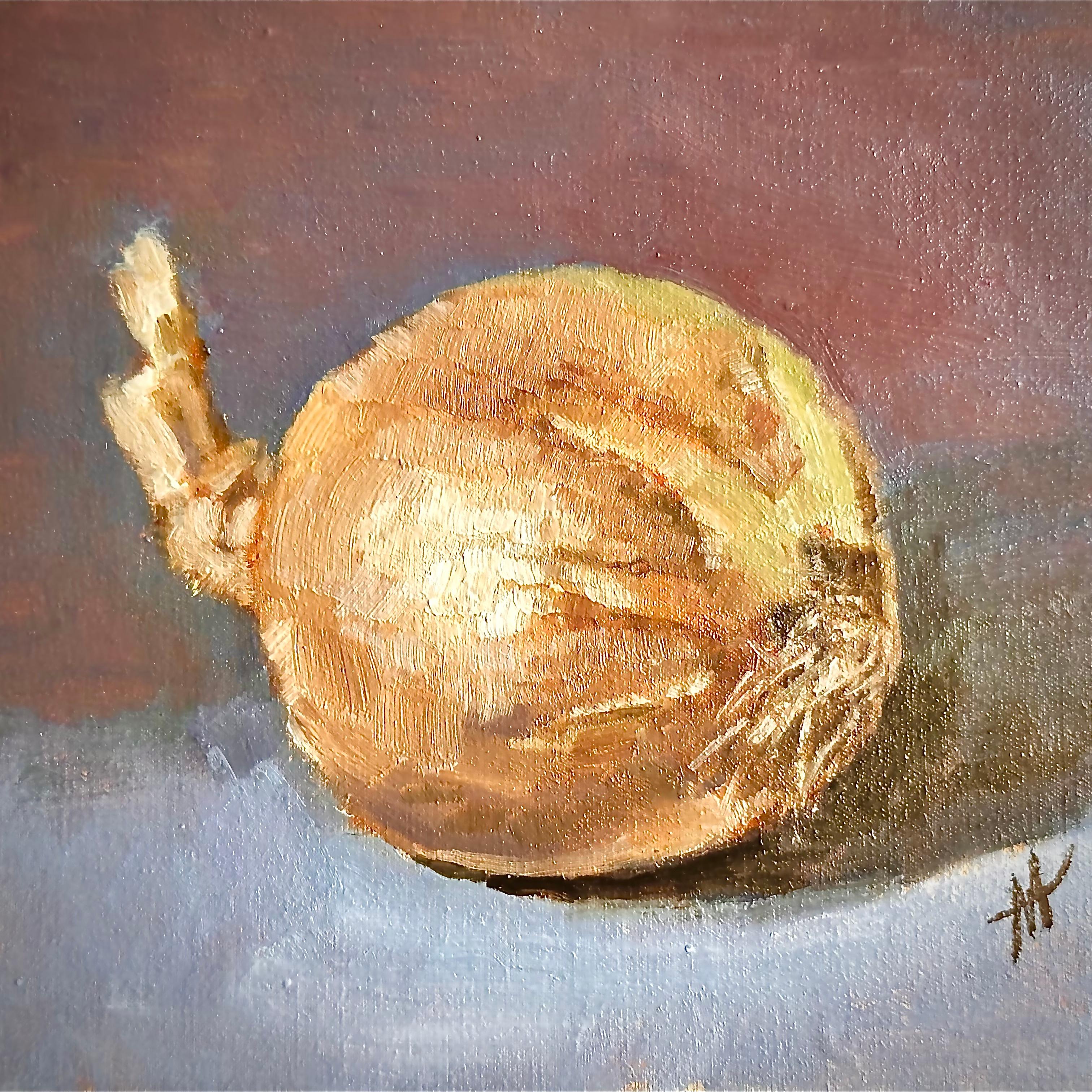 Cebolla. mini pintura original - Painting Impresionista de Marina Hein