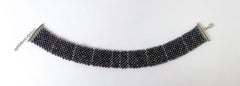 Marina J. Black Pearl Adjustable Choker with Rhodium Silver Findings