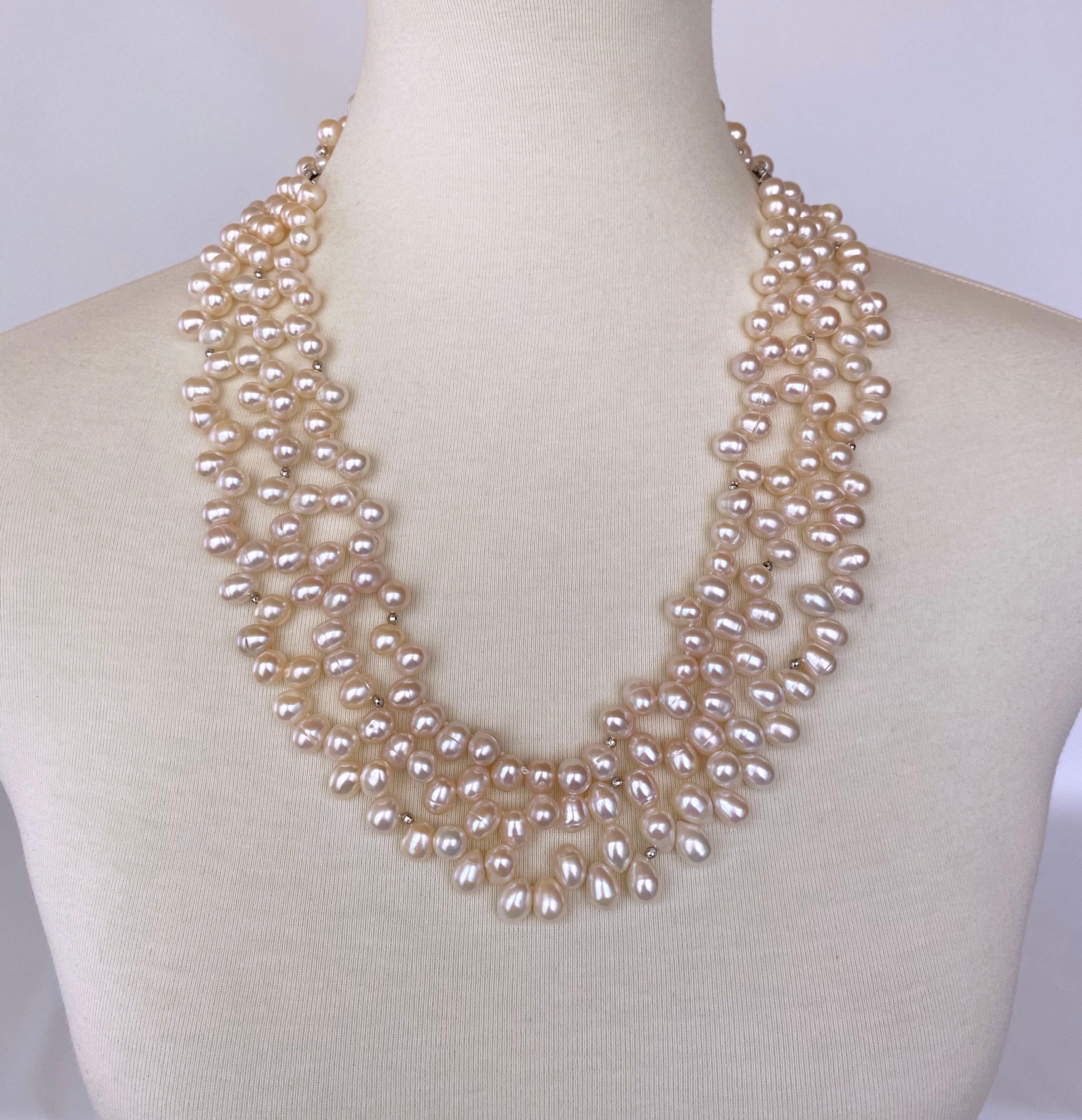Marina J., umwandelbare drei in eins Perlenkette und -armband im Zustand „Neu“ im Angebot in Los Angeles, CA