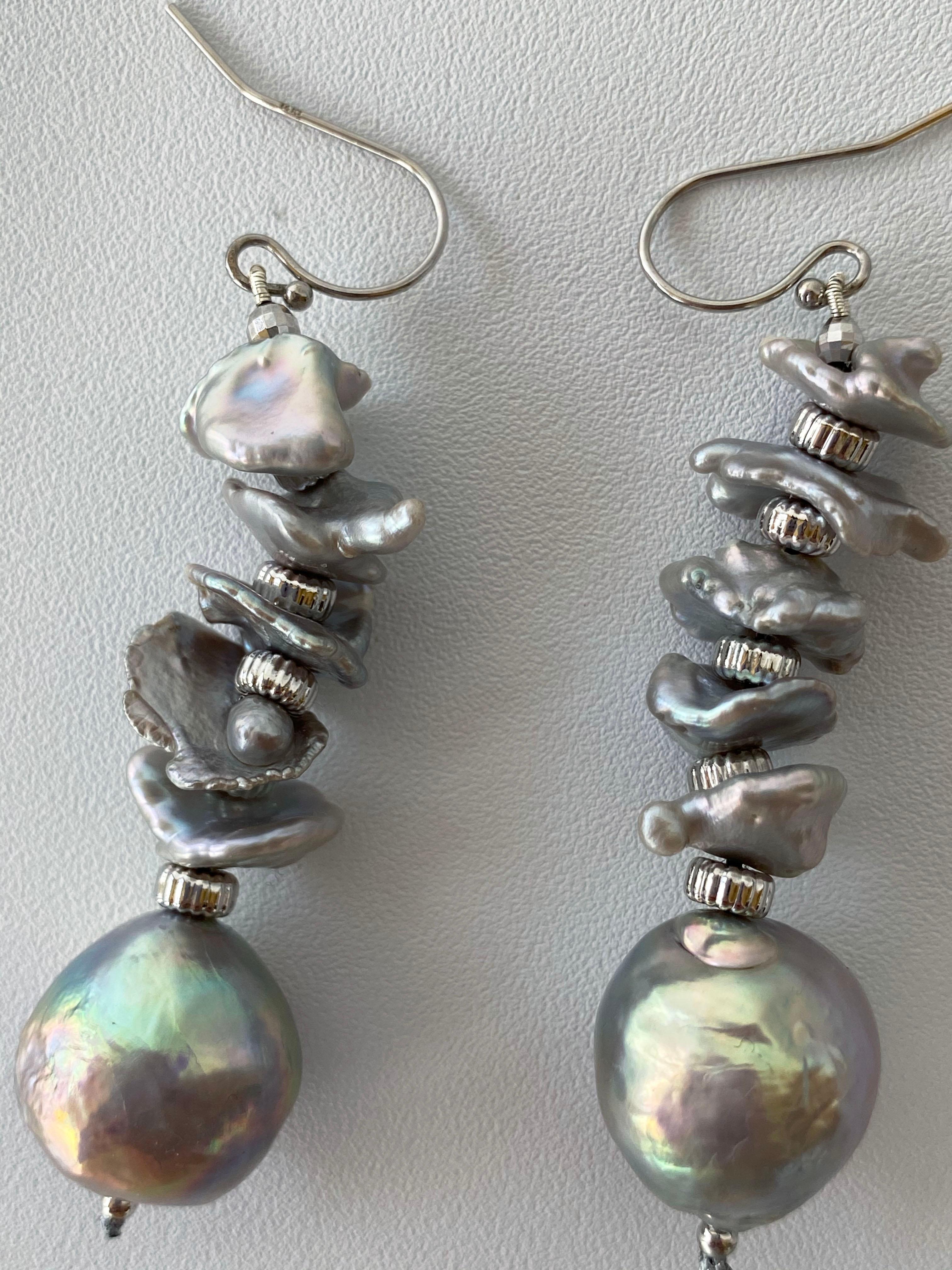 irregular pearl earrings