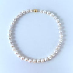 Marina J. Pearl Necklace With Solid 14k Gold Ball Clasp