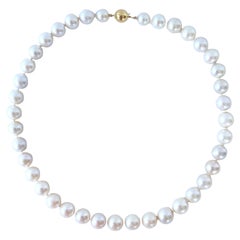 Marina J. Pearl Necklace With Solid 14k Gold Ball Clasp