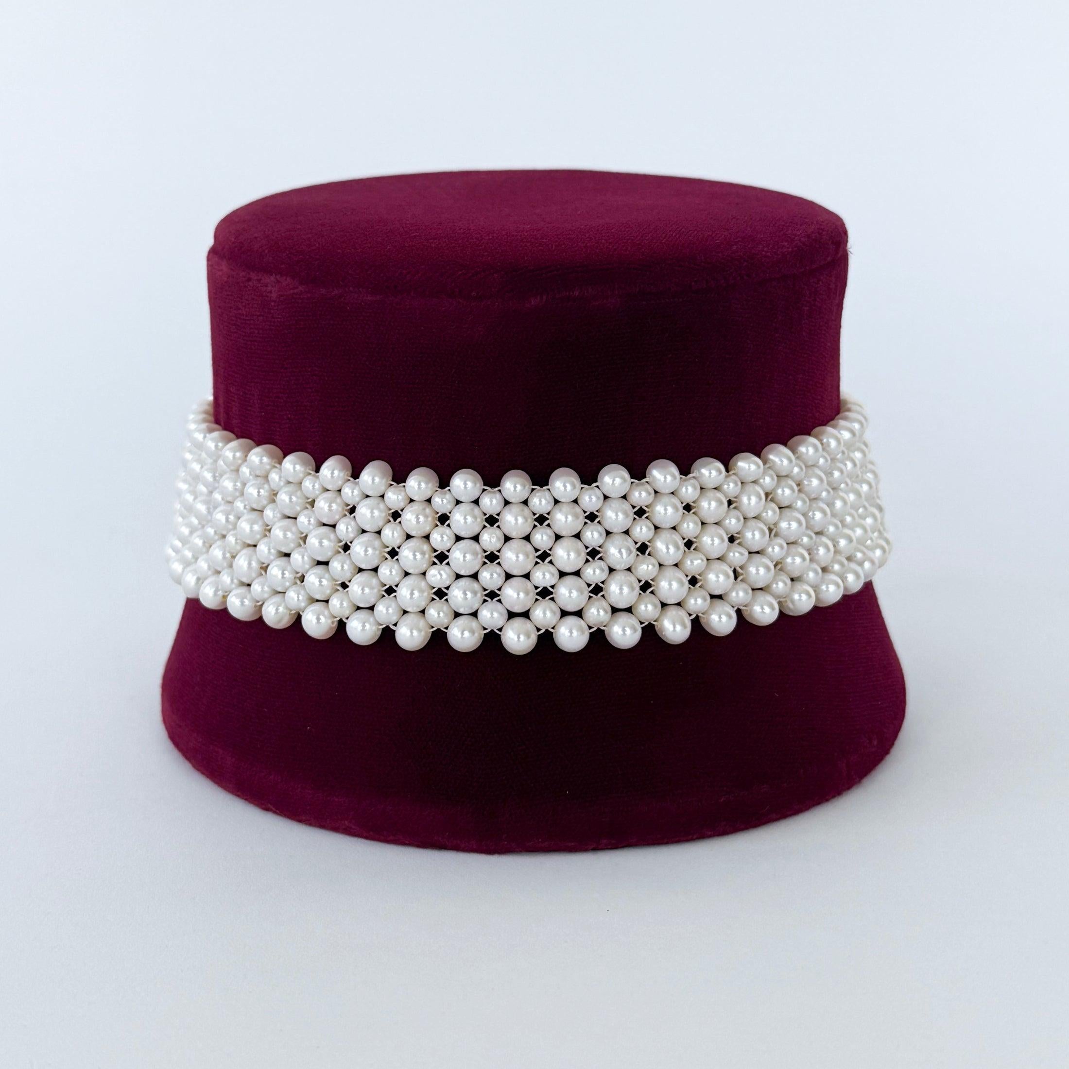 Marina J. Pearl Woven Bridal Choker with Adjustable Clasp im Zustand „Neu“ im Angebot in Los Angeles, CA