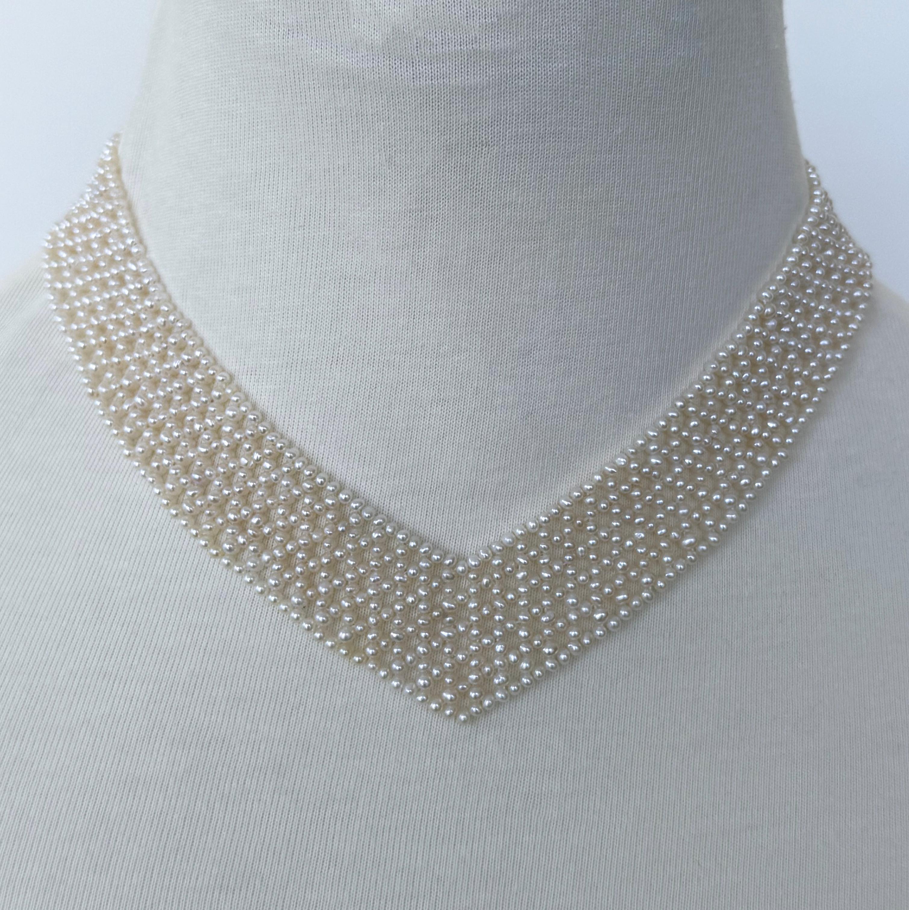 Perlina V. J. J. Collana di perle intrecciate a 