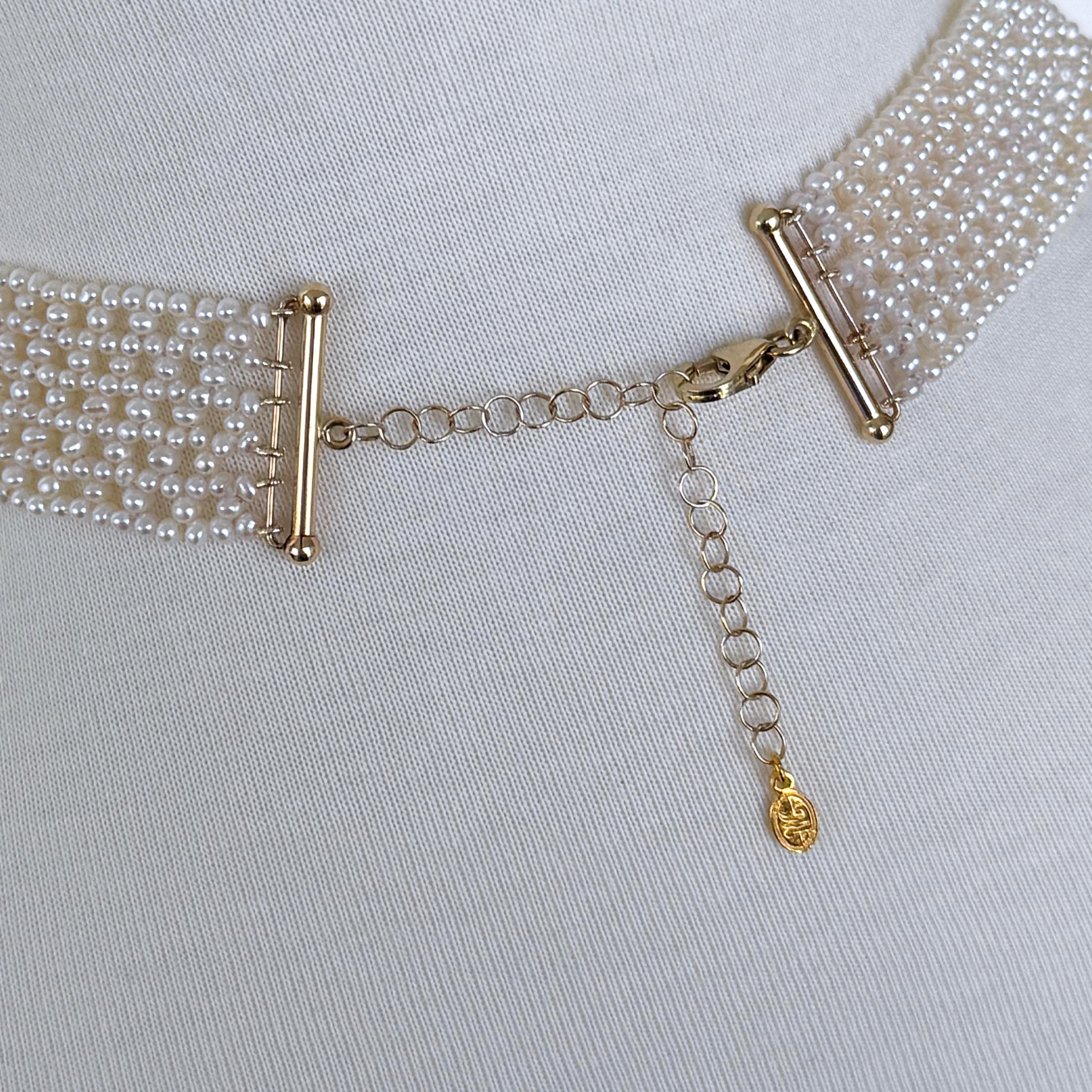 Donna V. J. J. Collana di perle intrecciate a 