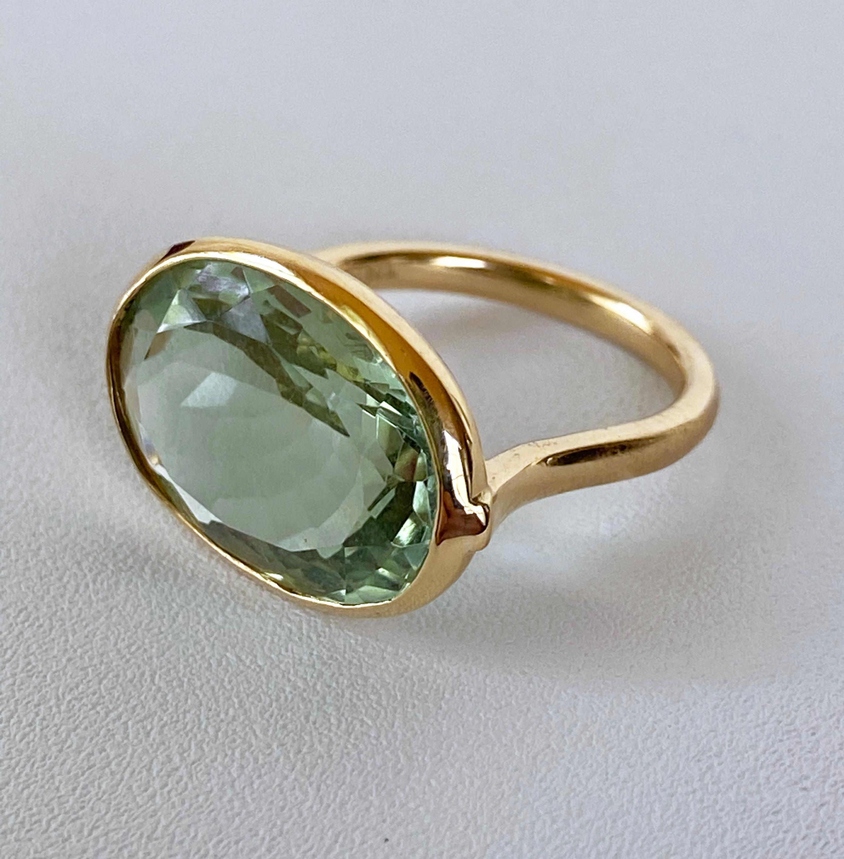 green amethyst gemstone
