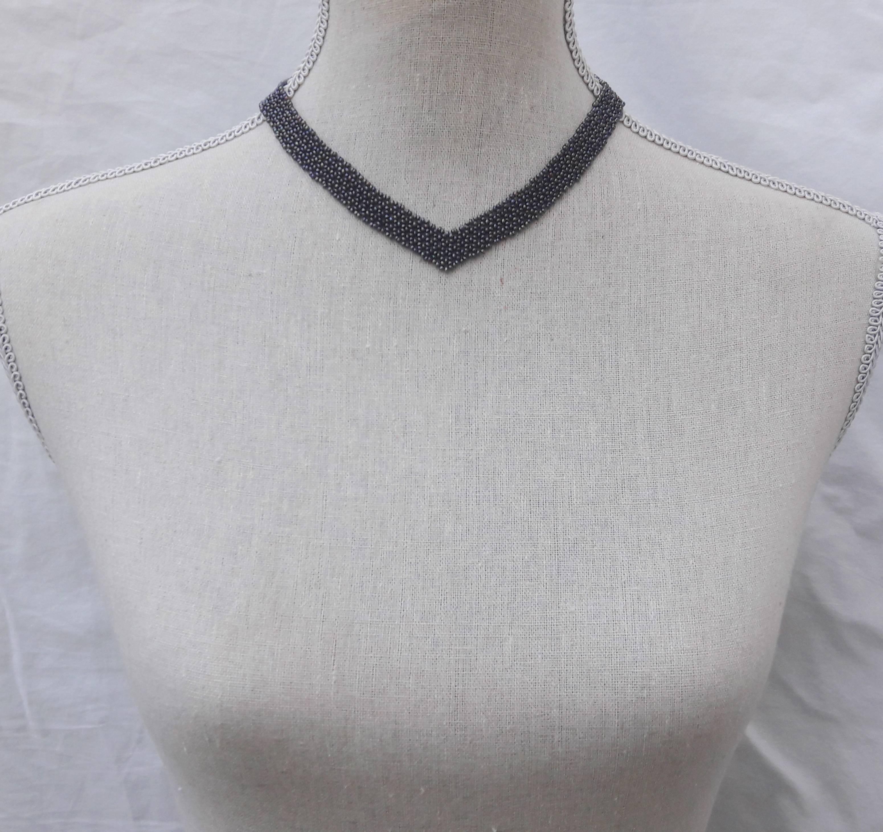 Marina J Woven Black Seed Pearl 