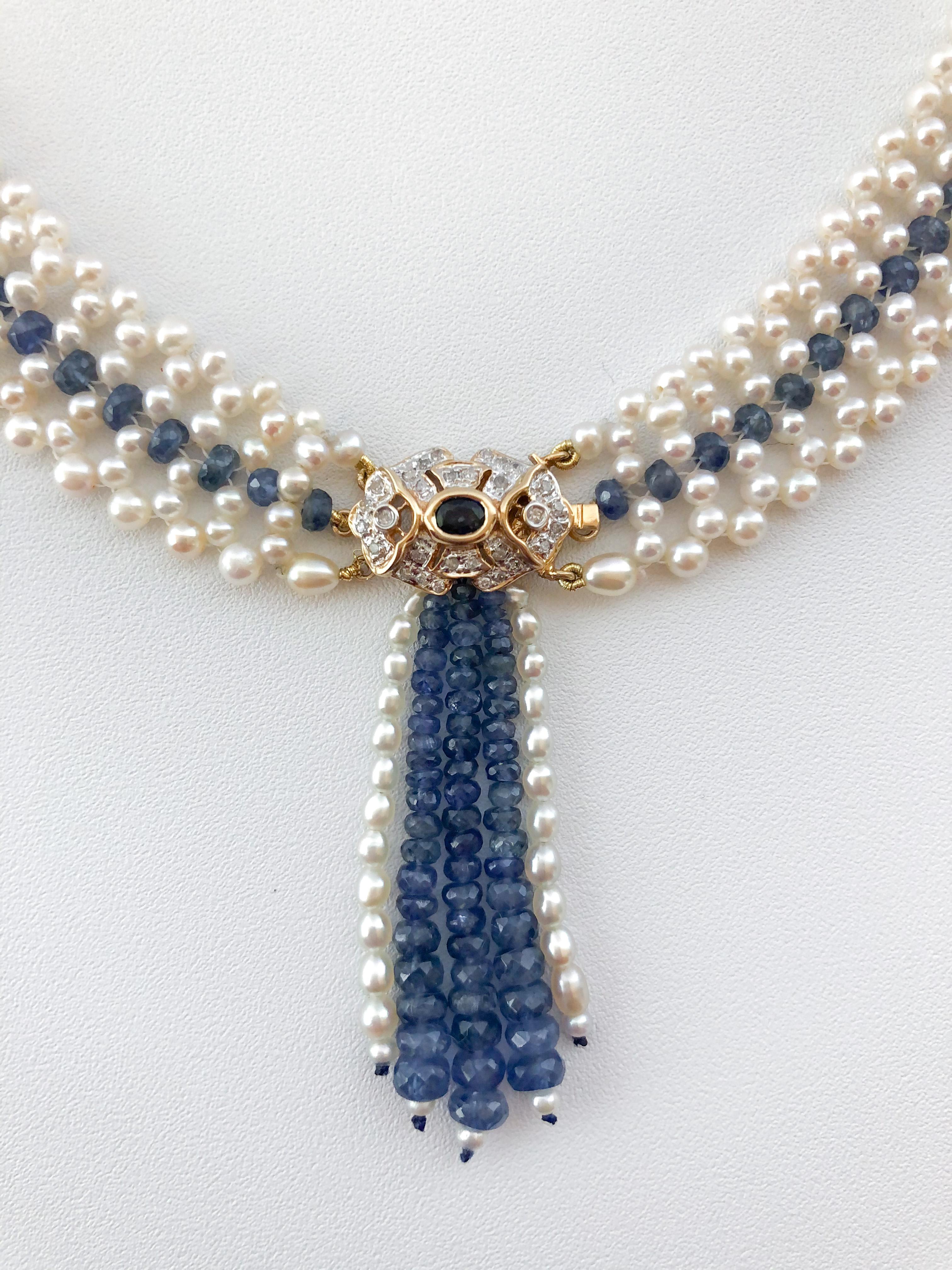 sapphire necklace indian
