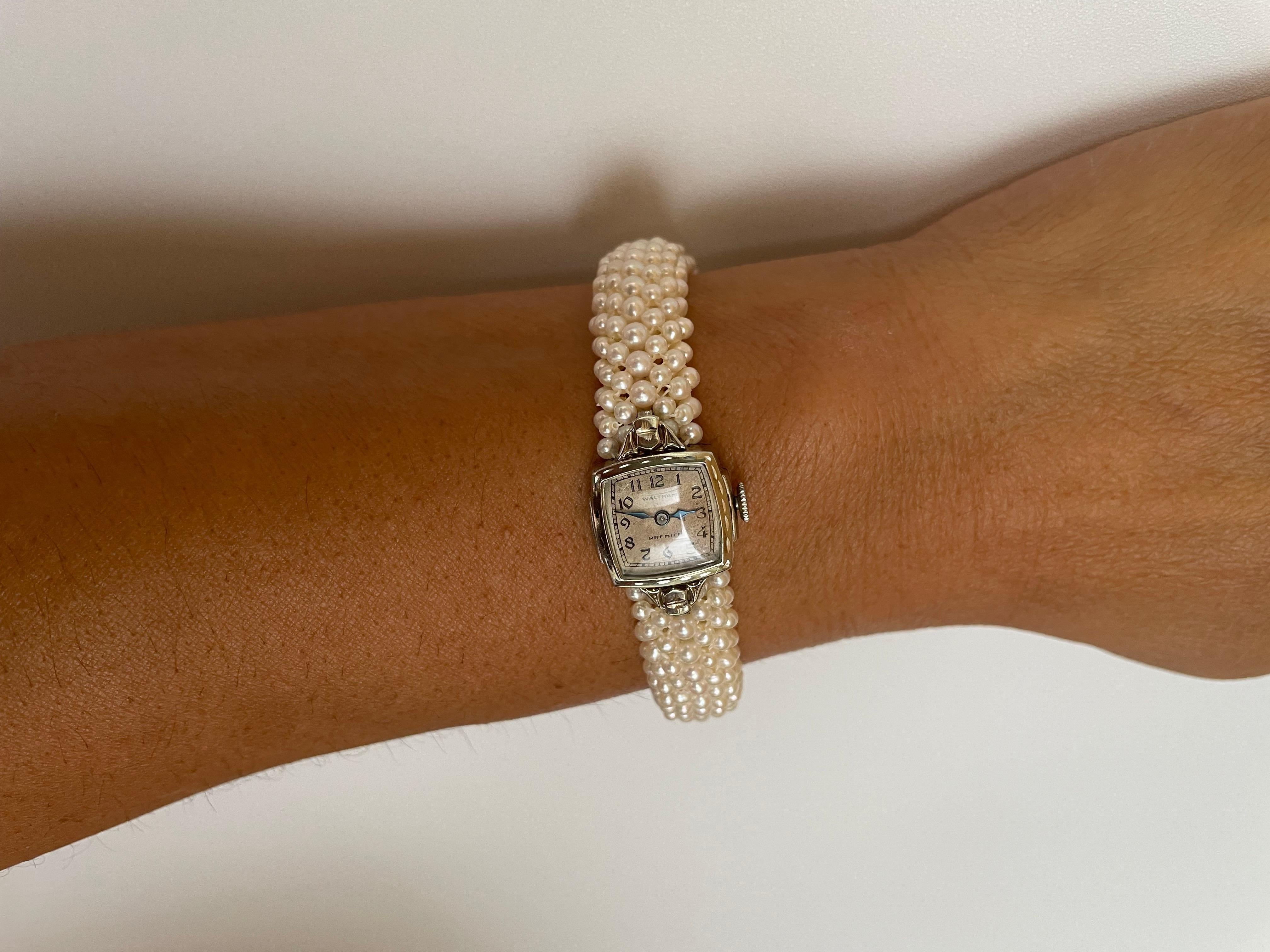 vintage pearl watch