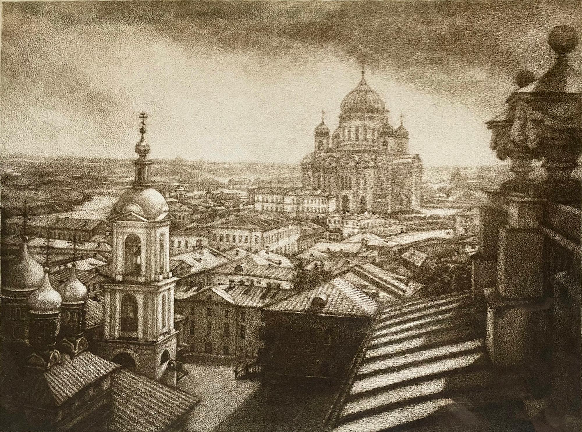 Marina Lazareva Landscape Print - View of the Savior Cathedral from Pashkov's House