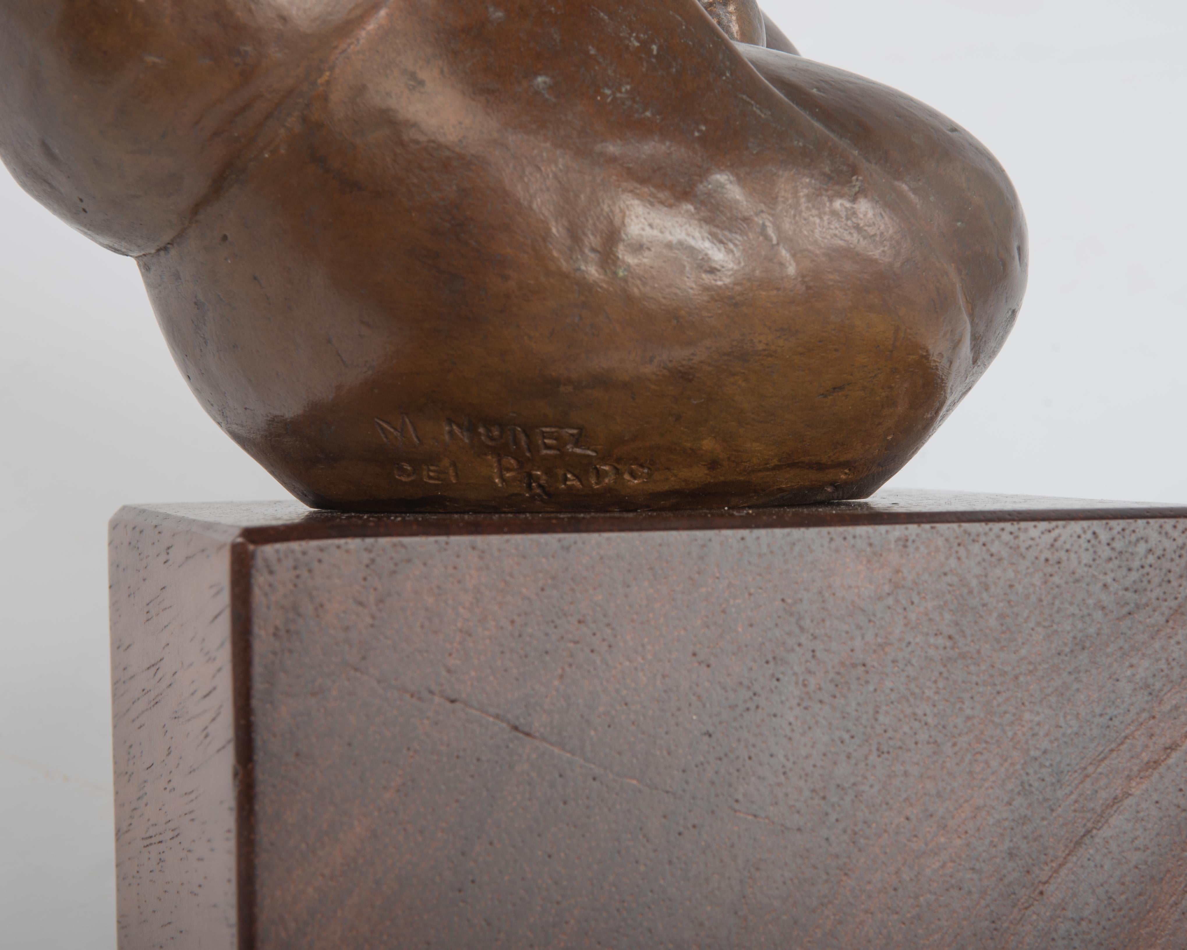 Marina Núñez Del Prado Bronze Sculpture Mother and Child 8.1