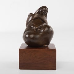 Marina Núñez Del Prado Bronze Sculpture Mother and Child 8.1" Nunez