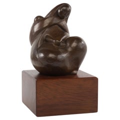 Marina Núñez del Prado Escultura de bronce Madre e hijo 8,1" Núñez