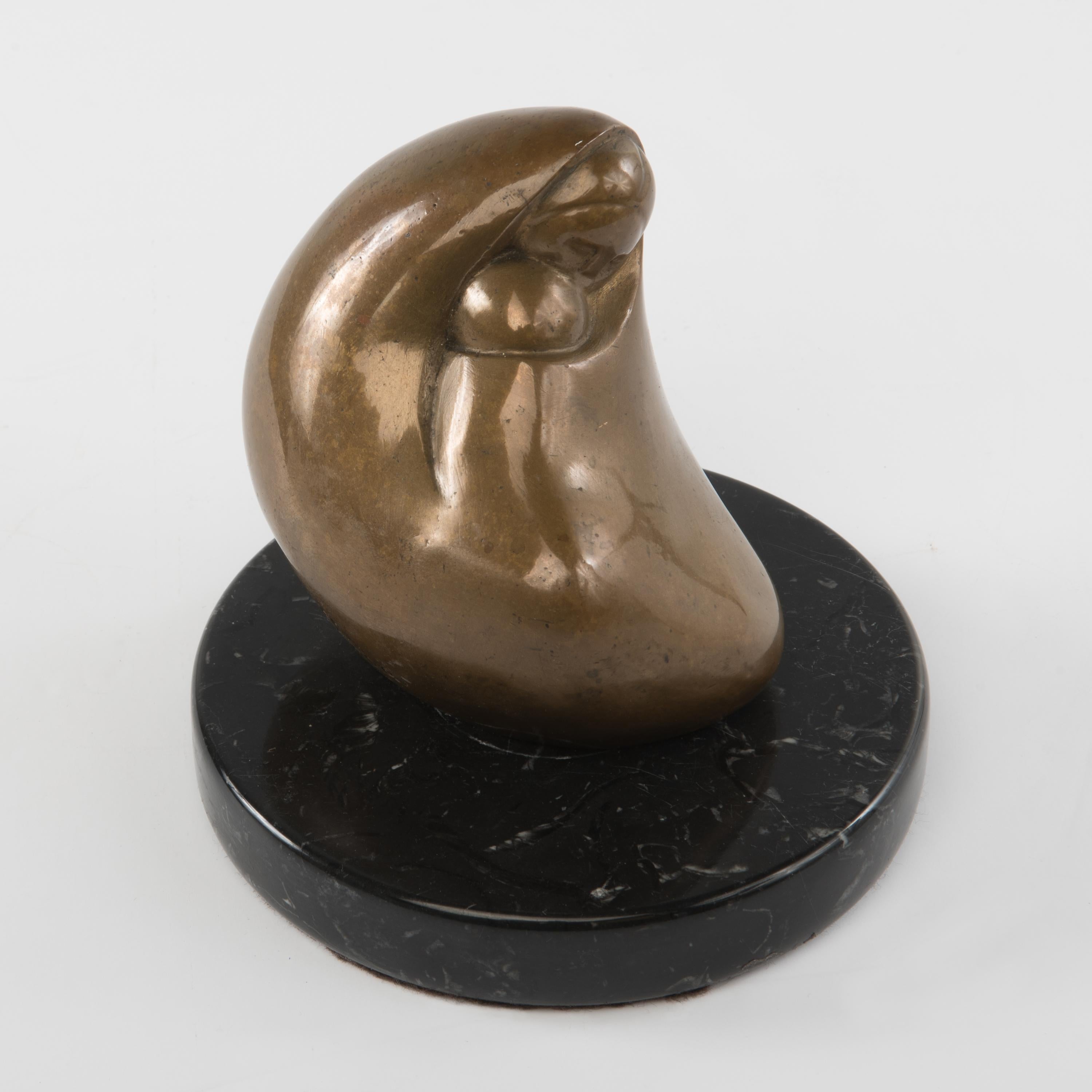 Marina Nunez Del Prado Bronze Sculpture Mother and Child Bolivia Latin American 3