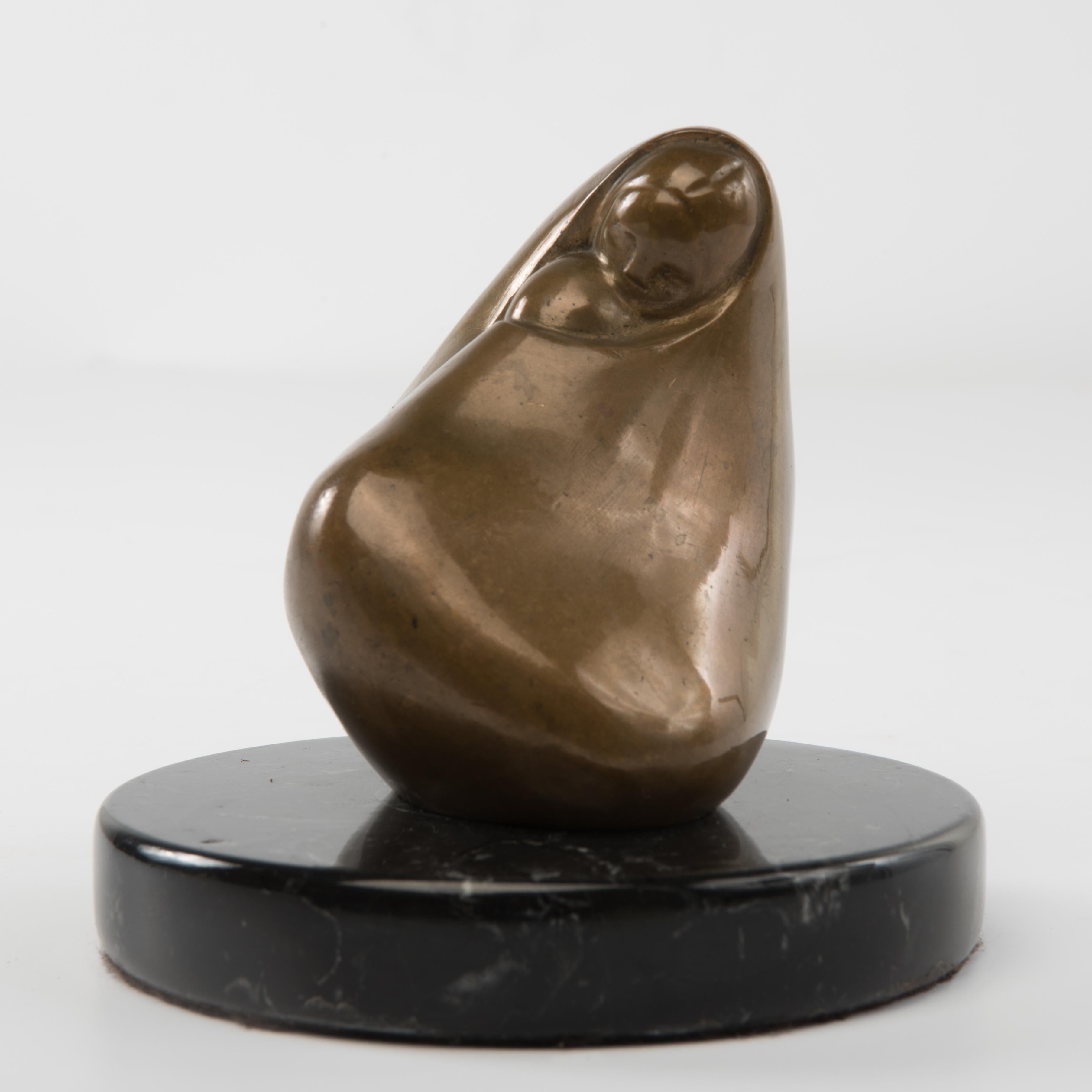Marina Núñez del Prado 1910-1996 sculpture of a mother and child on a marble base.

Recognized throughout the world and admired by people like Picasso and Gabriela Mistral, Marina Núñez del Prado is considered to be one of the greatest of Latin