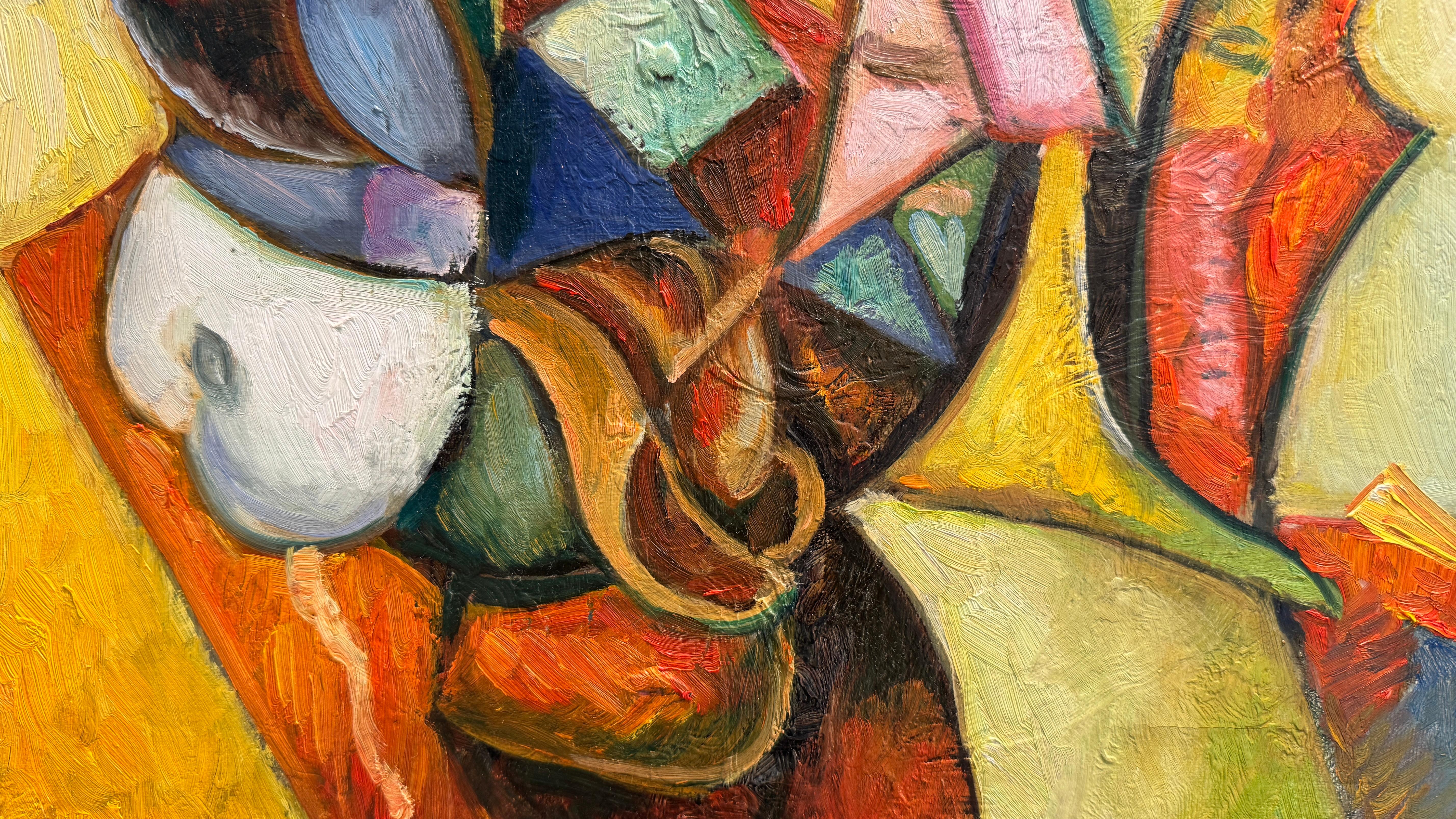 Her practice involves working in series, continuously evolving her style and themes, which challenges her as an artist to innovate and create new works.

Marina Podgaevskaya’s artistic journey is defined by a deep exploration of form, color, and the