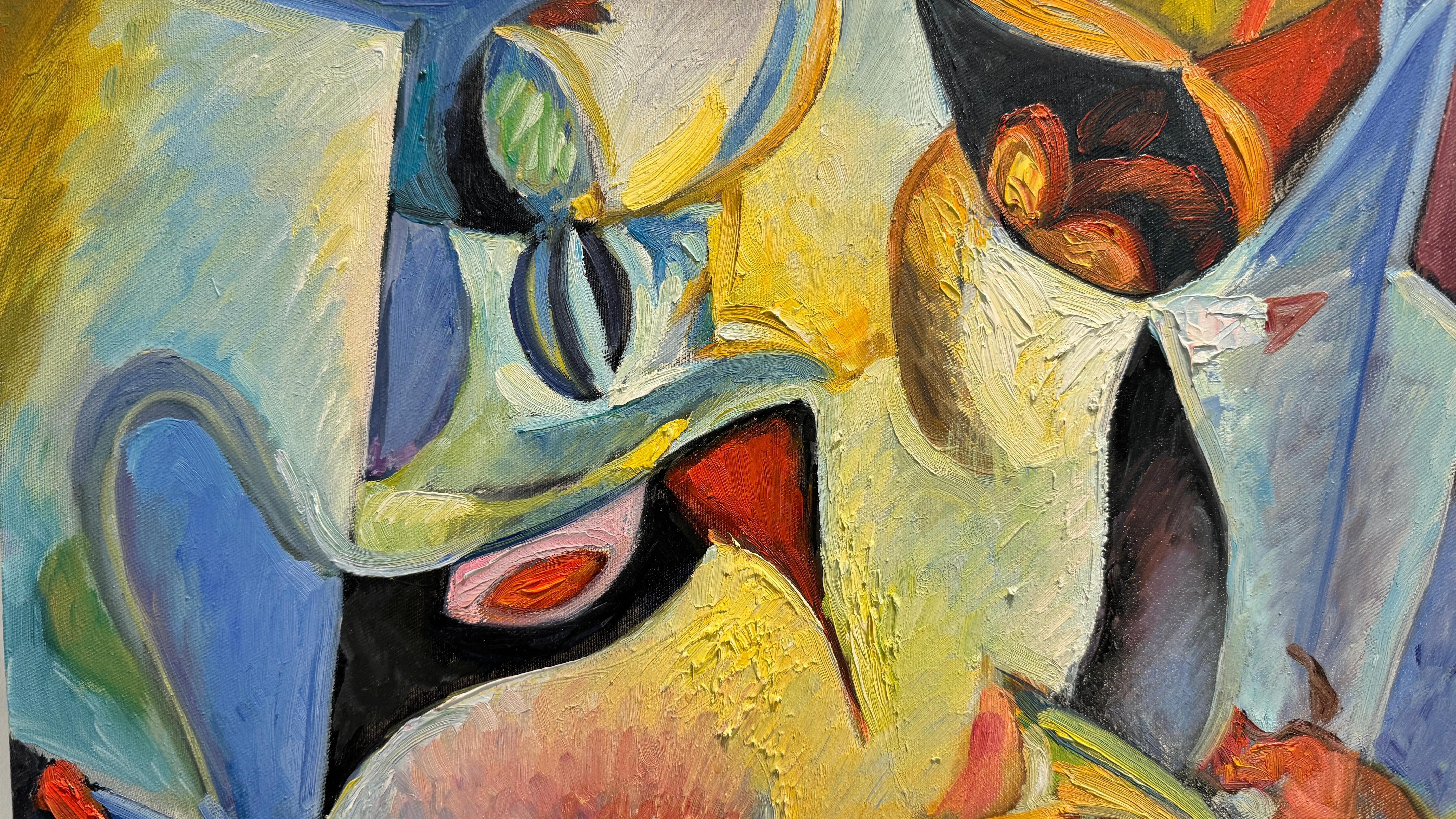 Transformation #2 - Gray Abstract Painting by Marina Podgaevskaya