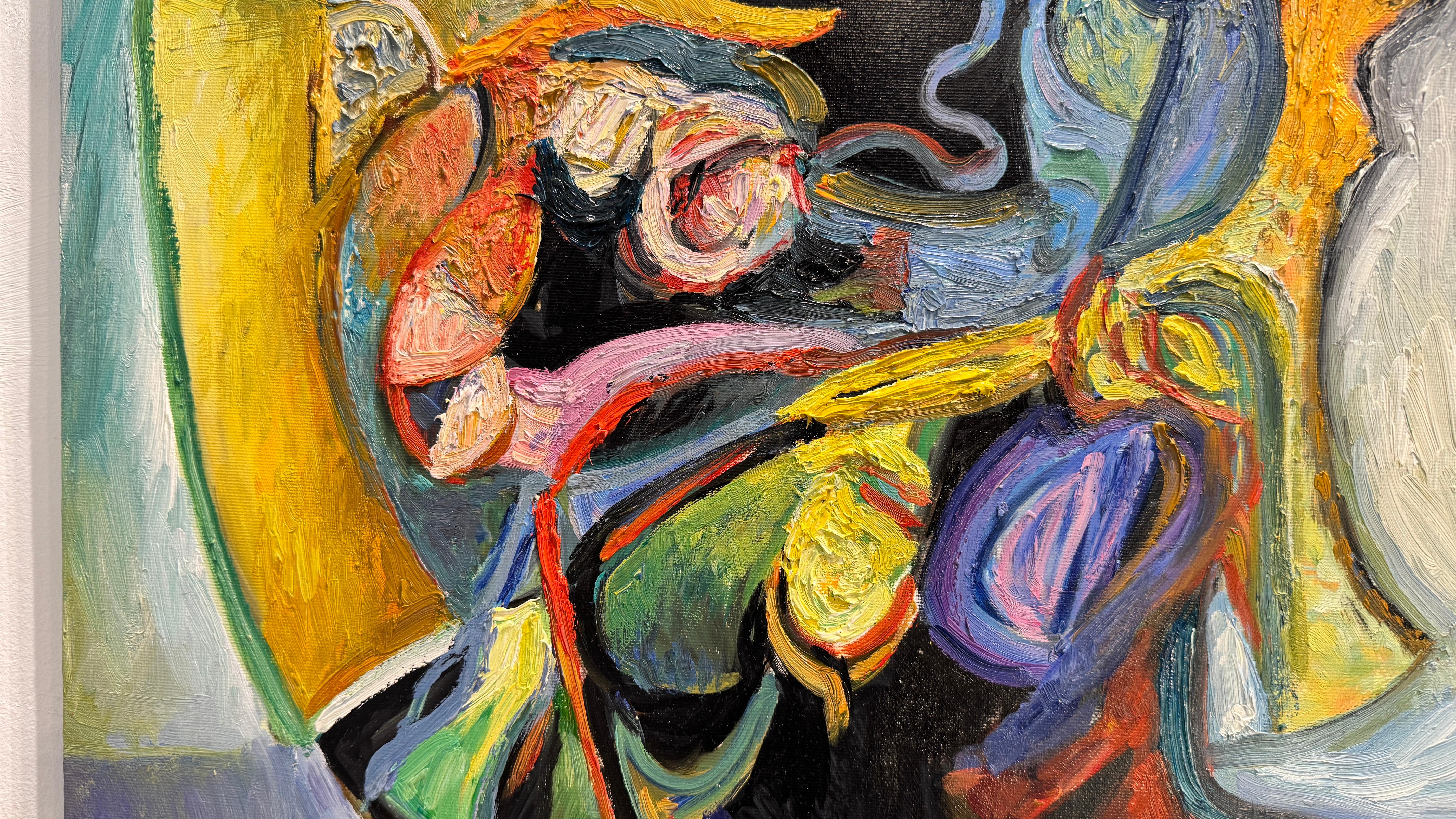 Transformation #3 - Gray Abstract Painting by Marina Podgaevskaya