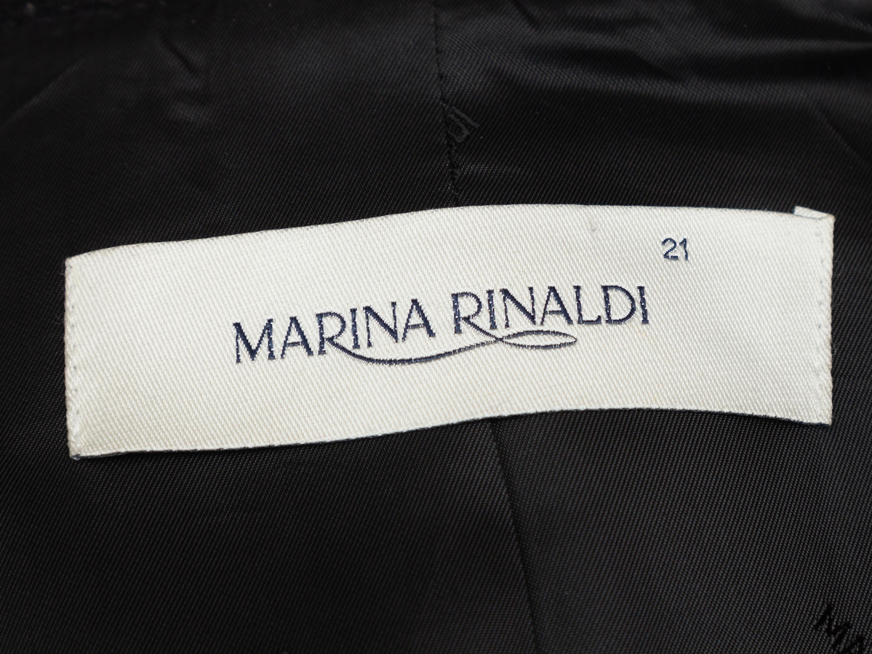 Marina Rinaldi Black Virgin Wool & Cashmere Coat 1