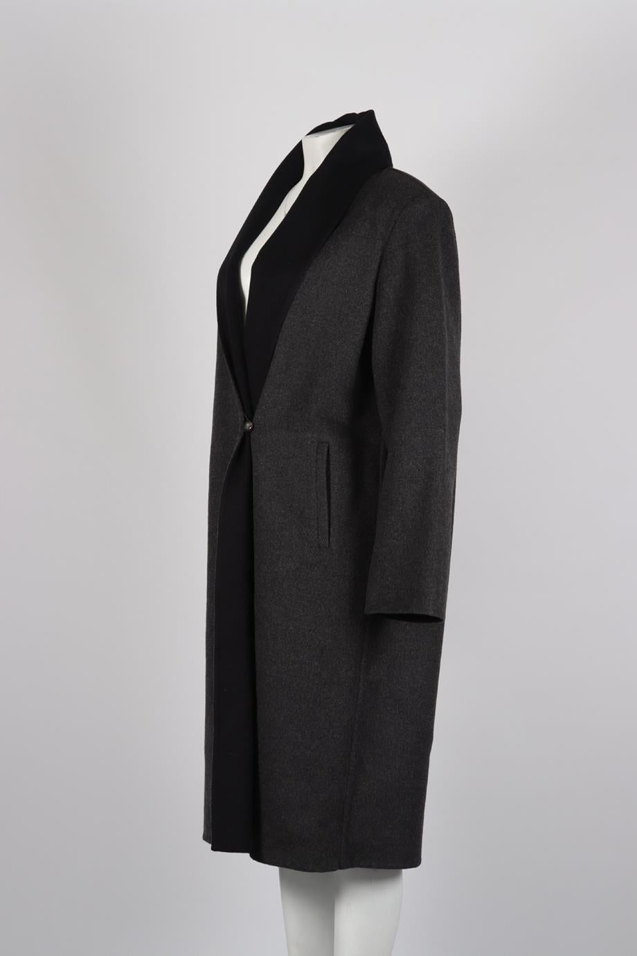 Marina Rinaldi Wool And Angora Blend Coat Uk 18 In Excellent Condition In London, GB