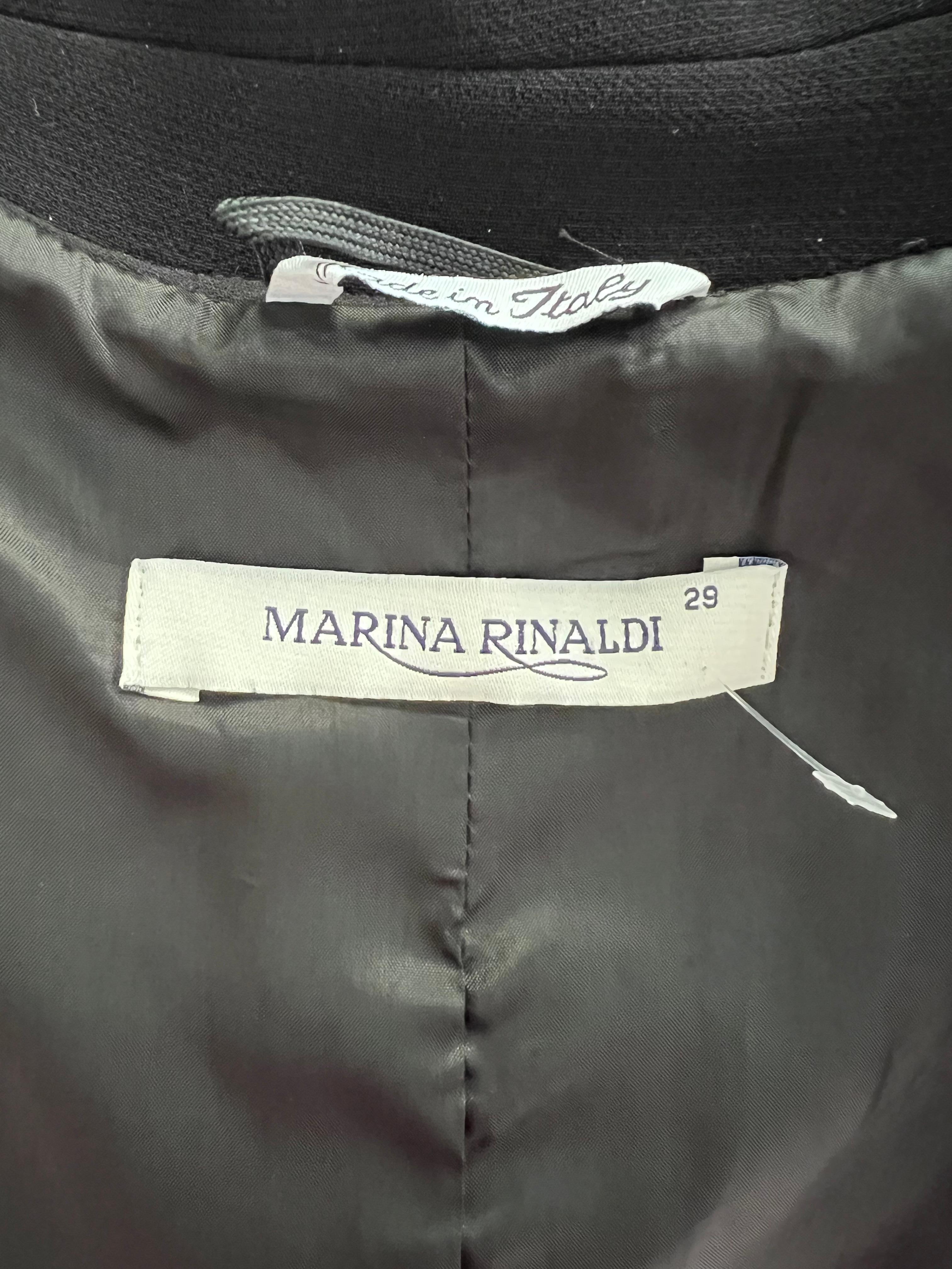 Veste blazer noire Marina Ronaldo en vente 3