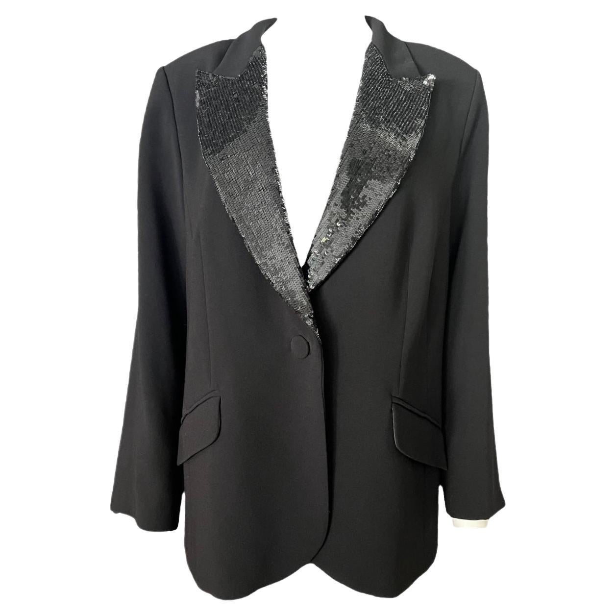 Marina Ronaldo Black Blazer Jacket For Sale